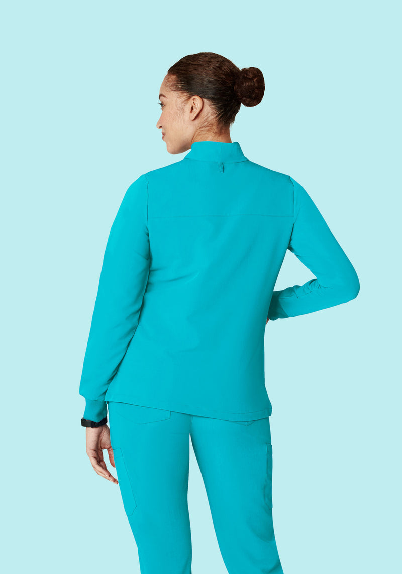 Women's Modern Scrub Jacket Teal
