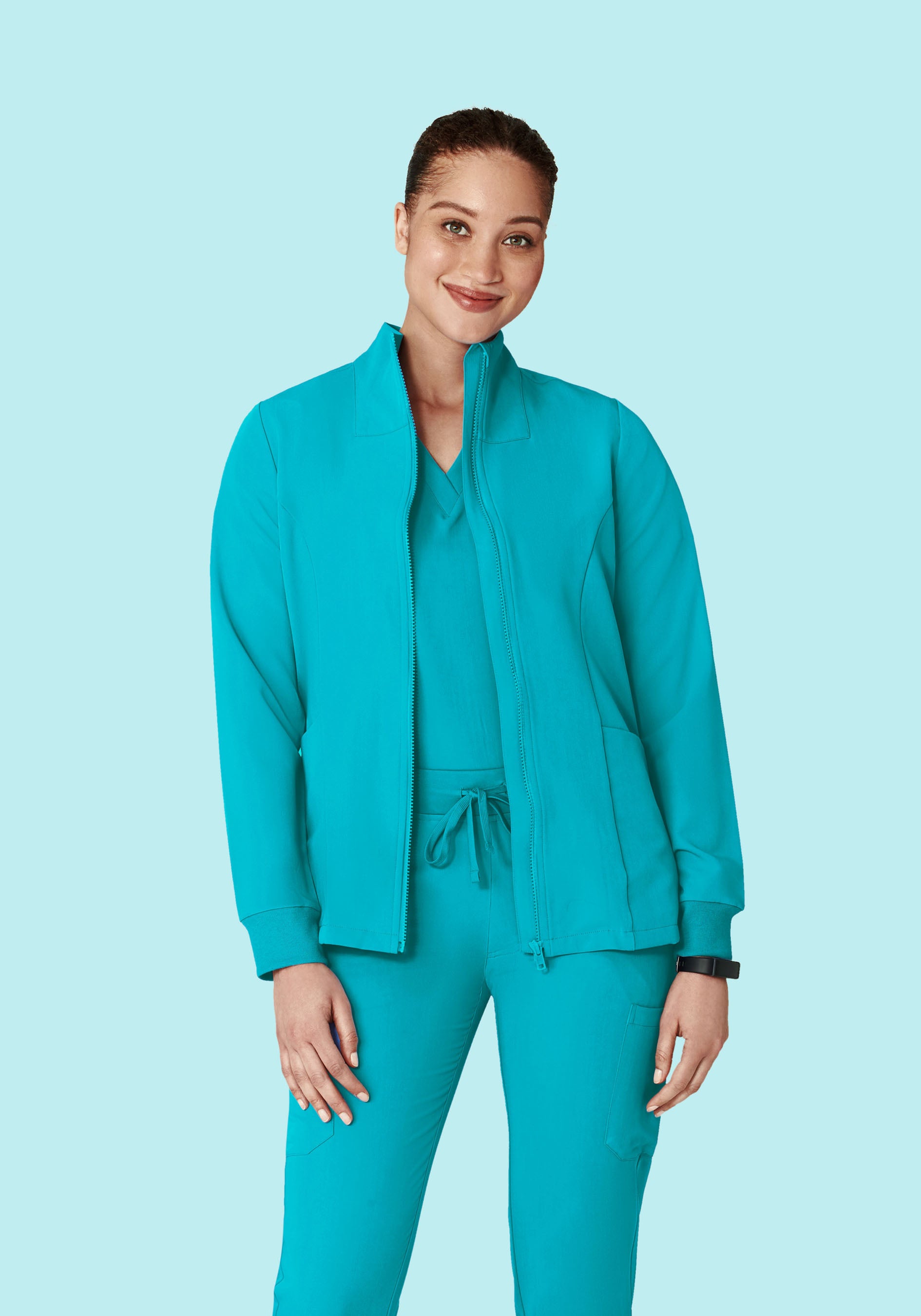 Women's Modern Scrub Jacket Teal