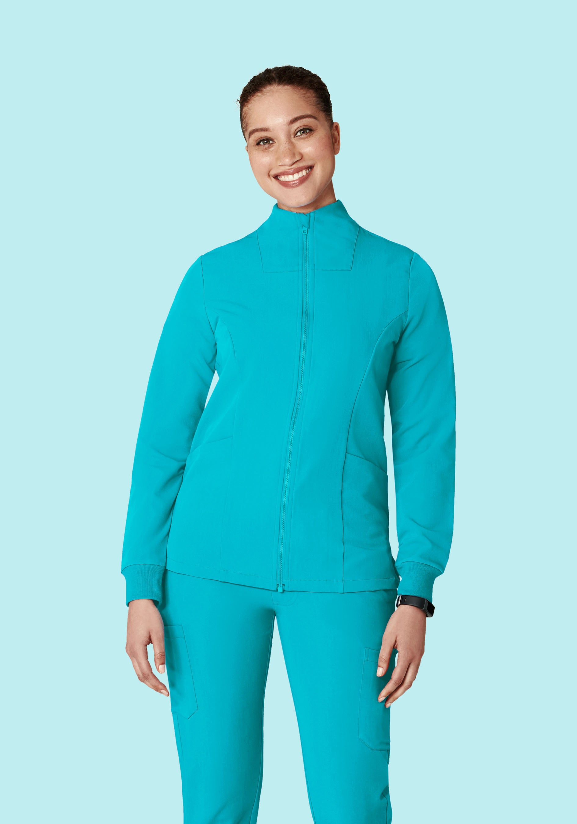 Women's Modern Scrub Jacket Teal