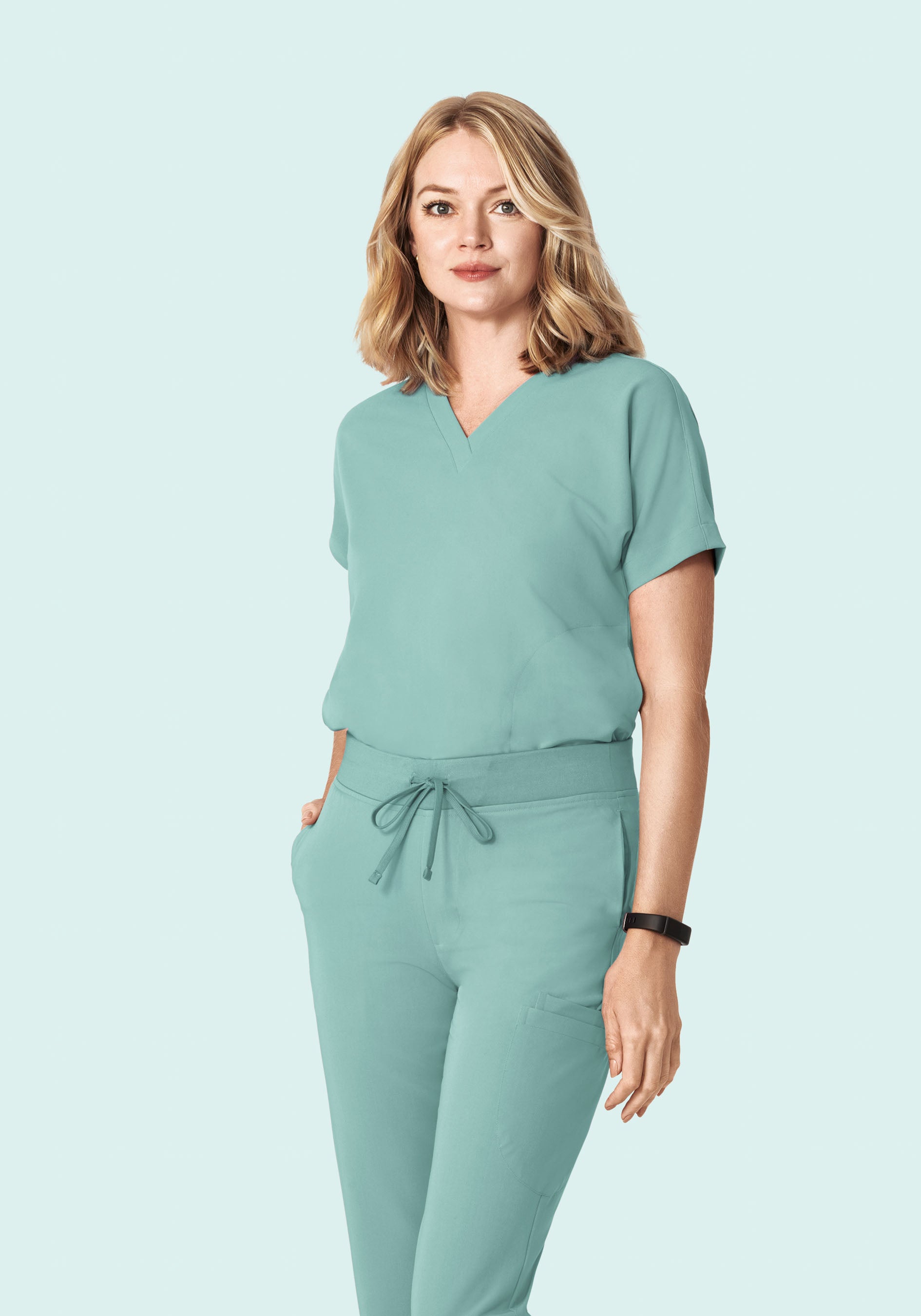 Oversized V Neck Top Tourmaline