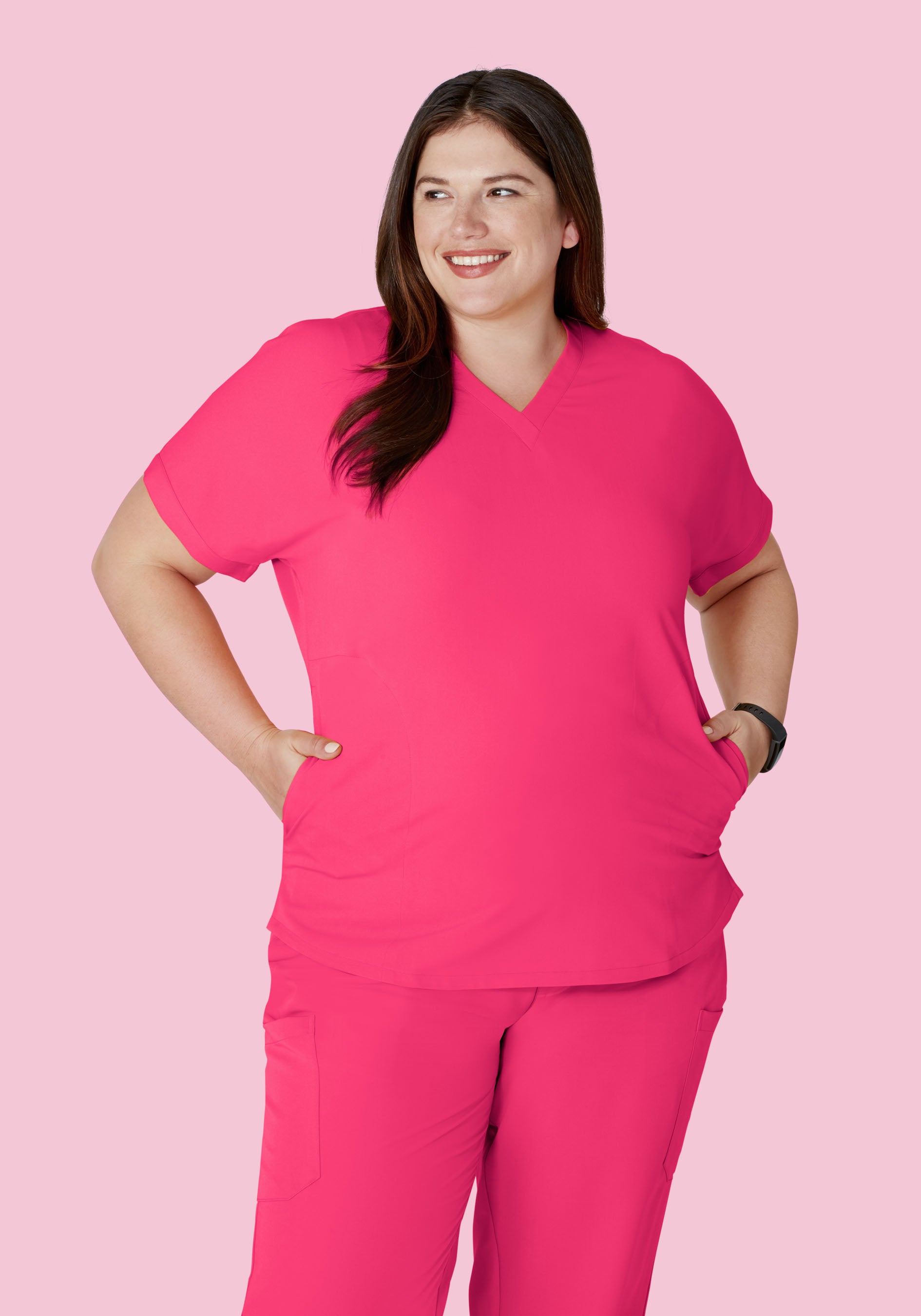 Oversized V Neck Top Azalea