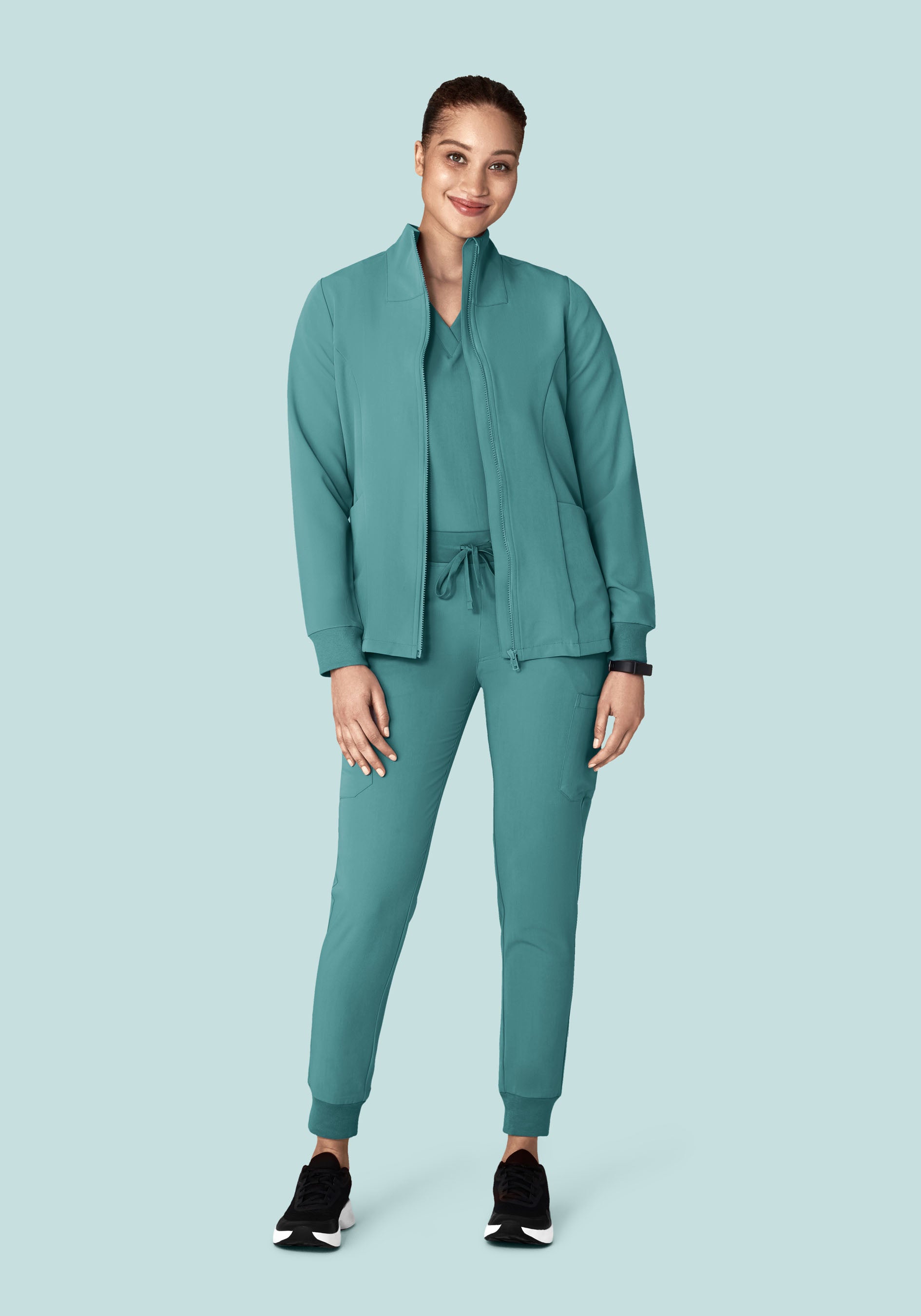 Women's Modern Scrub Jacket Oasis