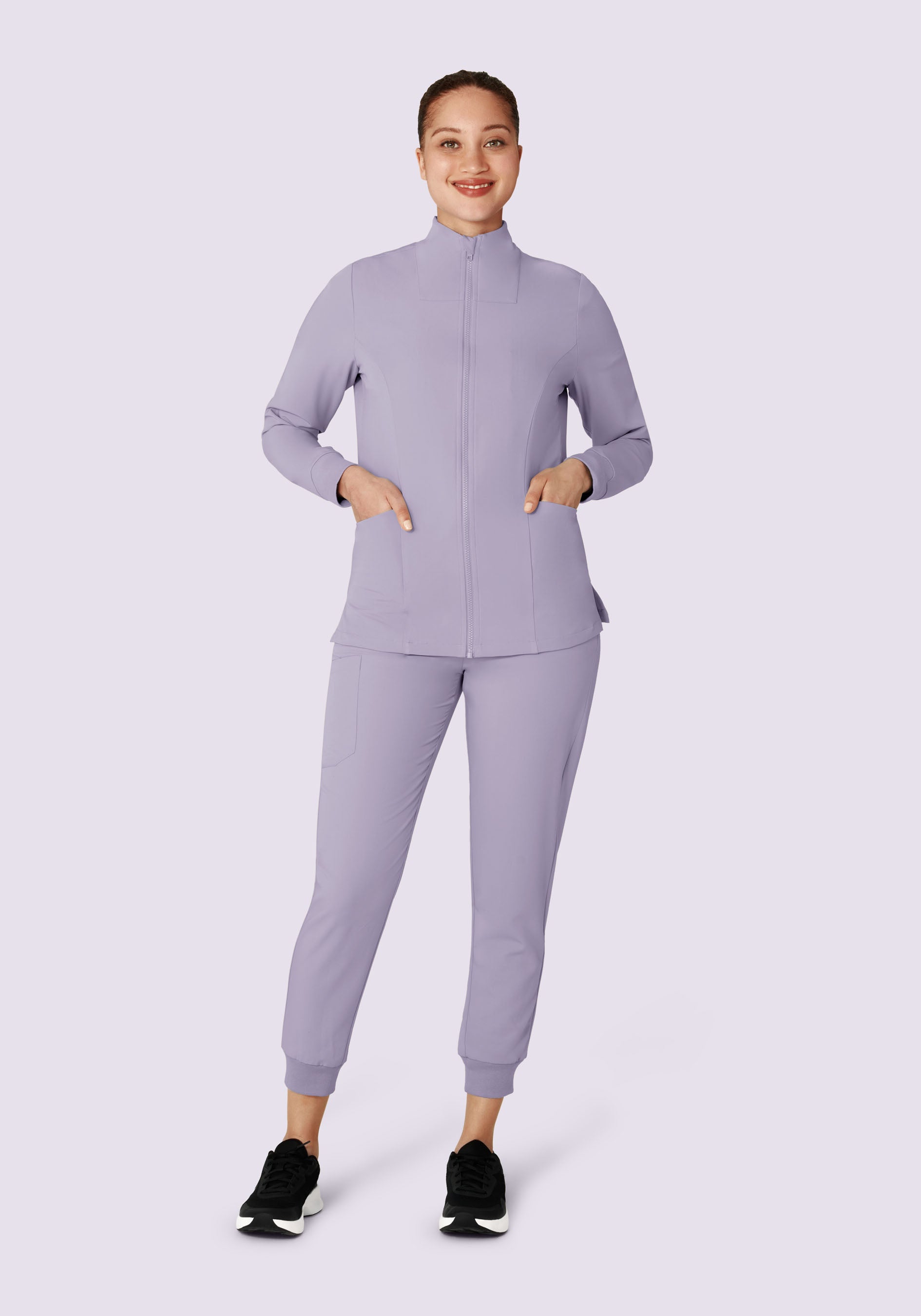 Women's Modern Scrub Jacket Ube