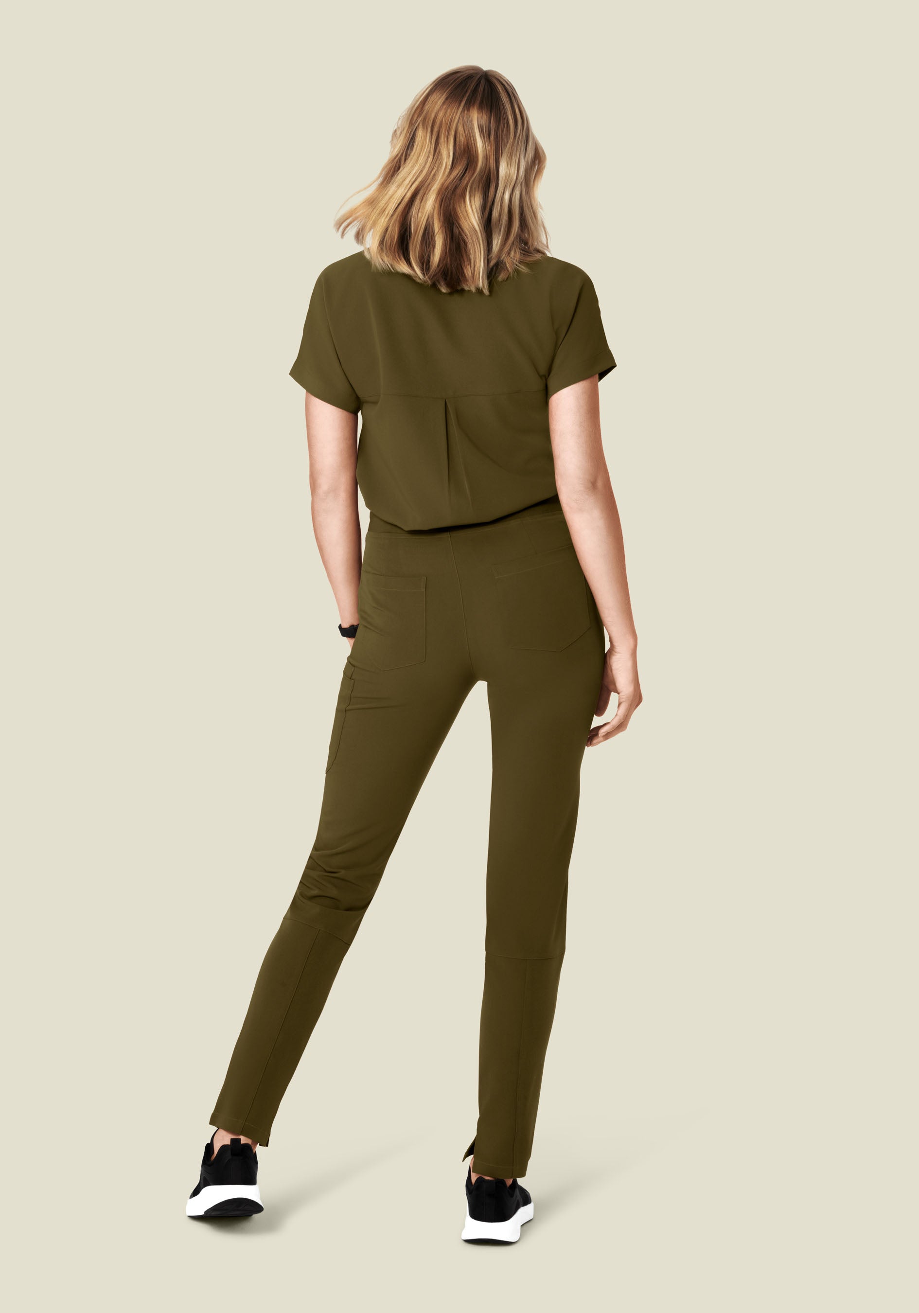 6 Pocket Slim Pants Manzanilla