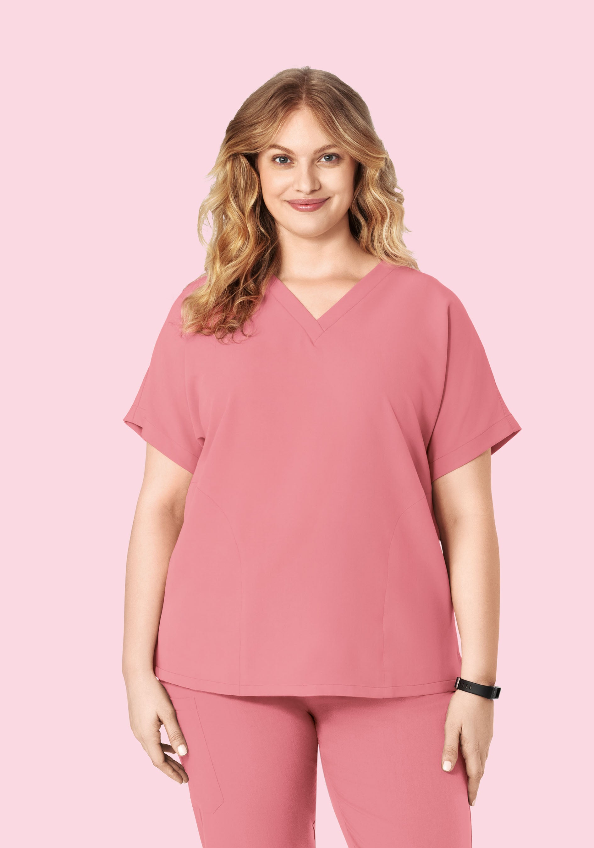 Oversized V Neck Top Peony