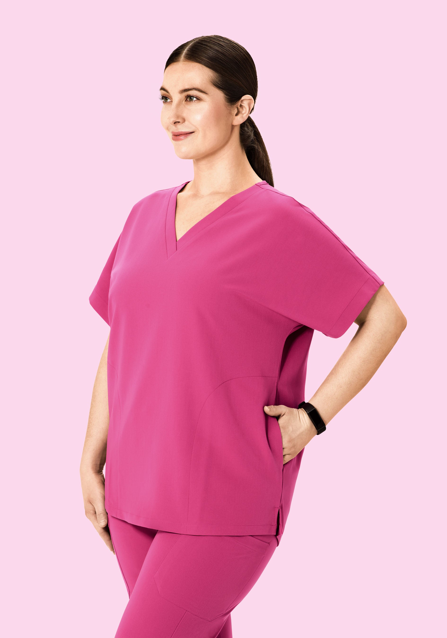 Oversized V Neck Top Bloom