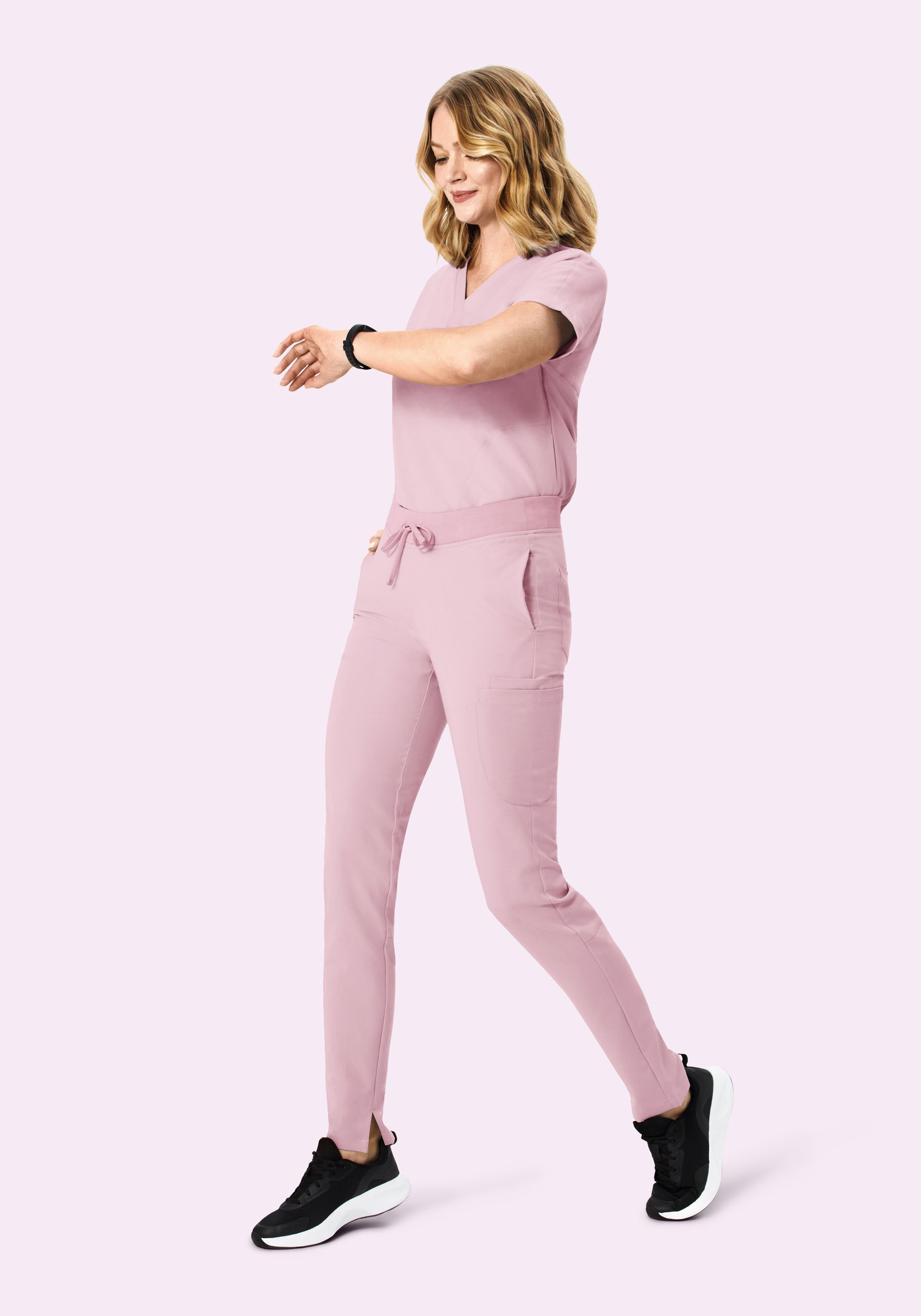 6 Pocket Slim Pants Pink Pearl