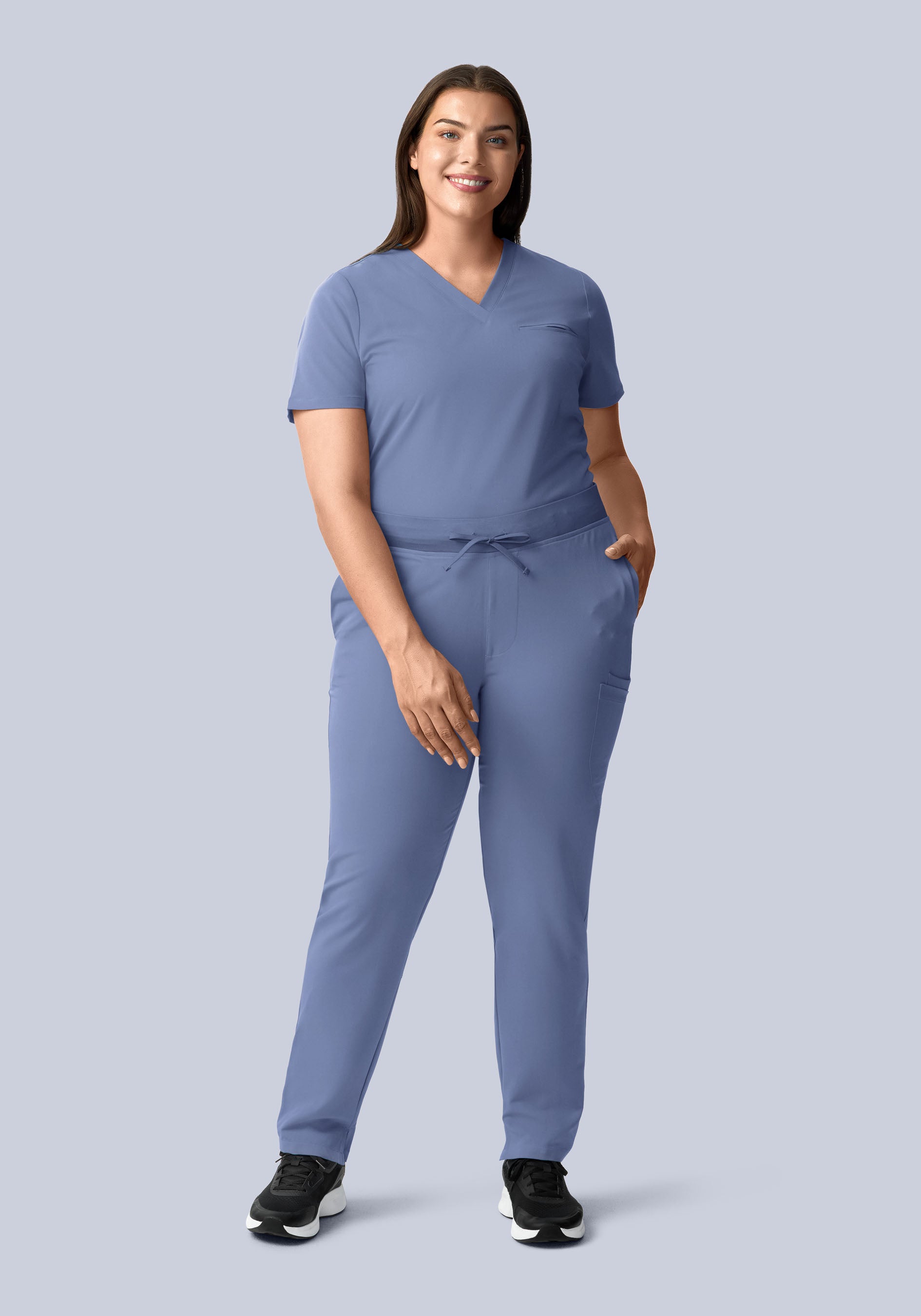6 Pocket Slim Pants Periwinkle