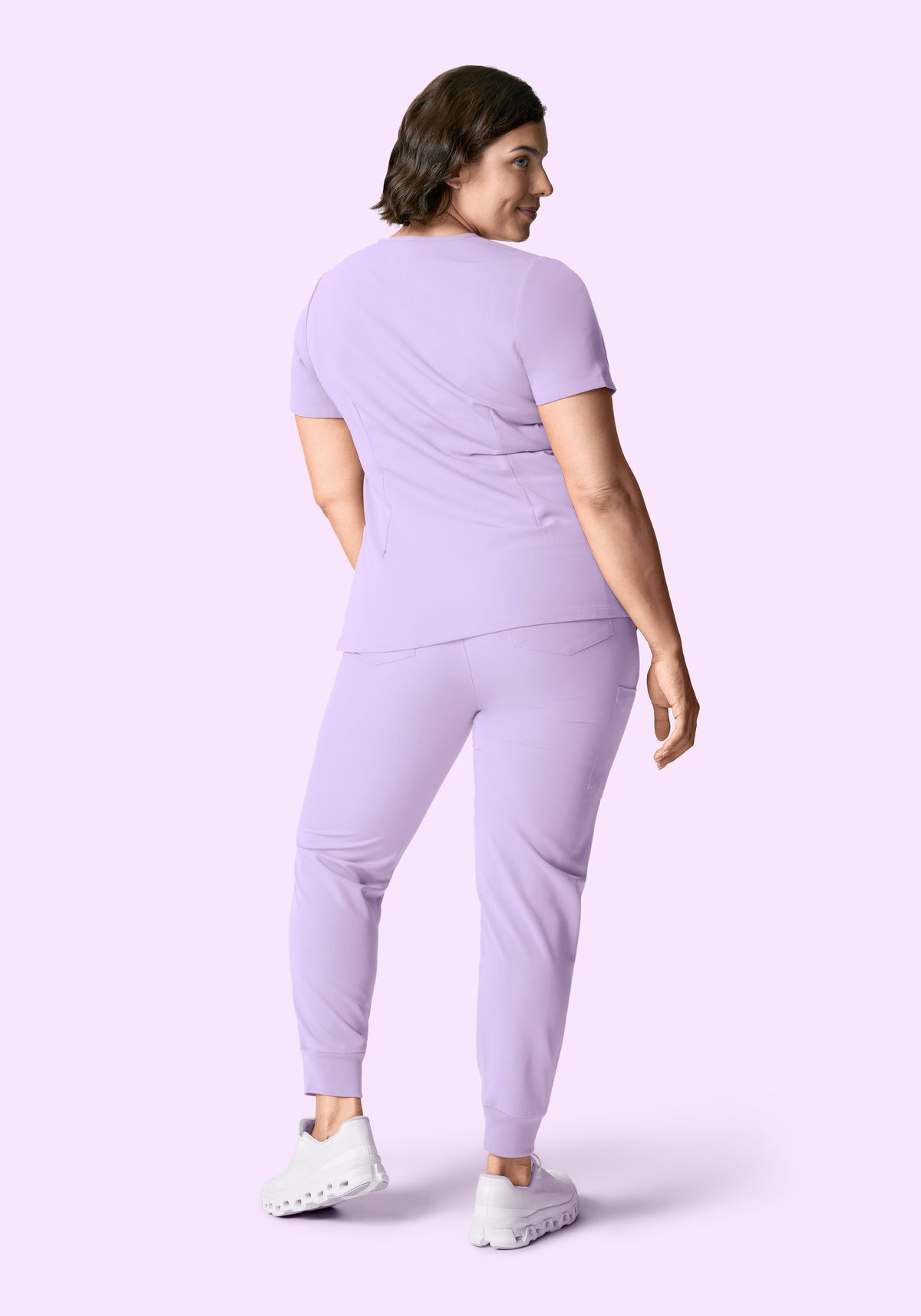 High Waisted Joggers Cool Lavender