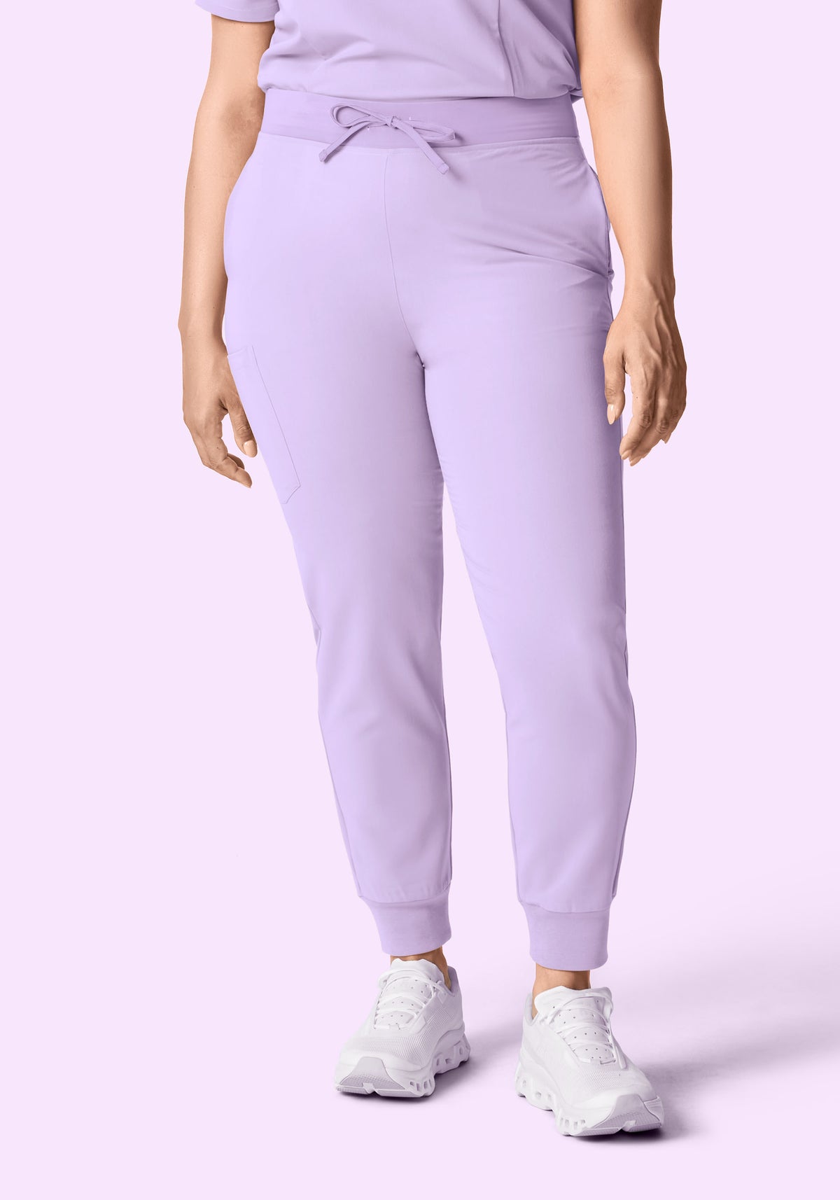 High Waisted Joggers Cool Lavender