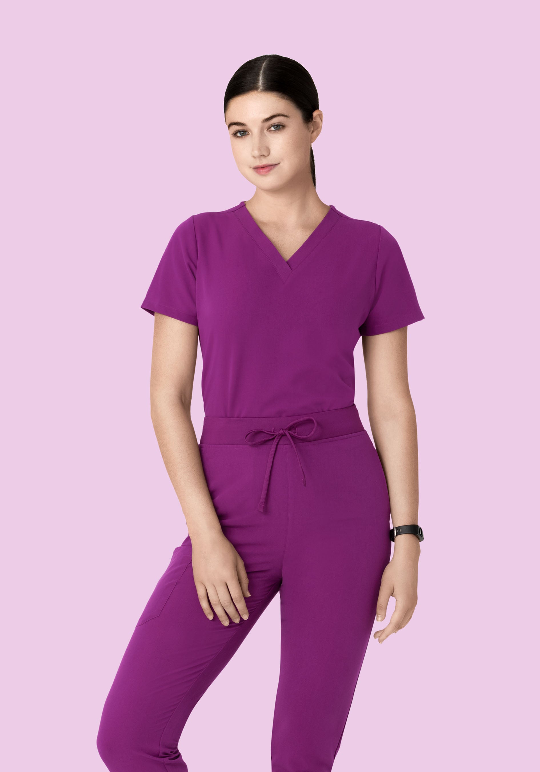 6 Pocket Top Dark Orchid