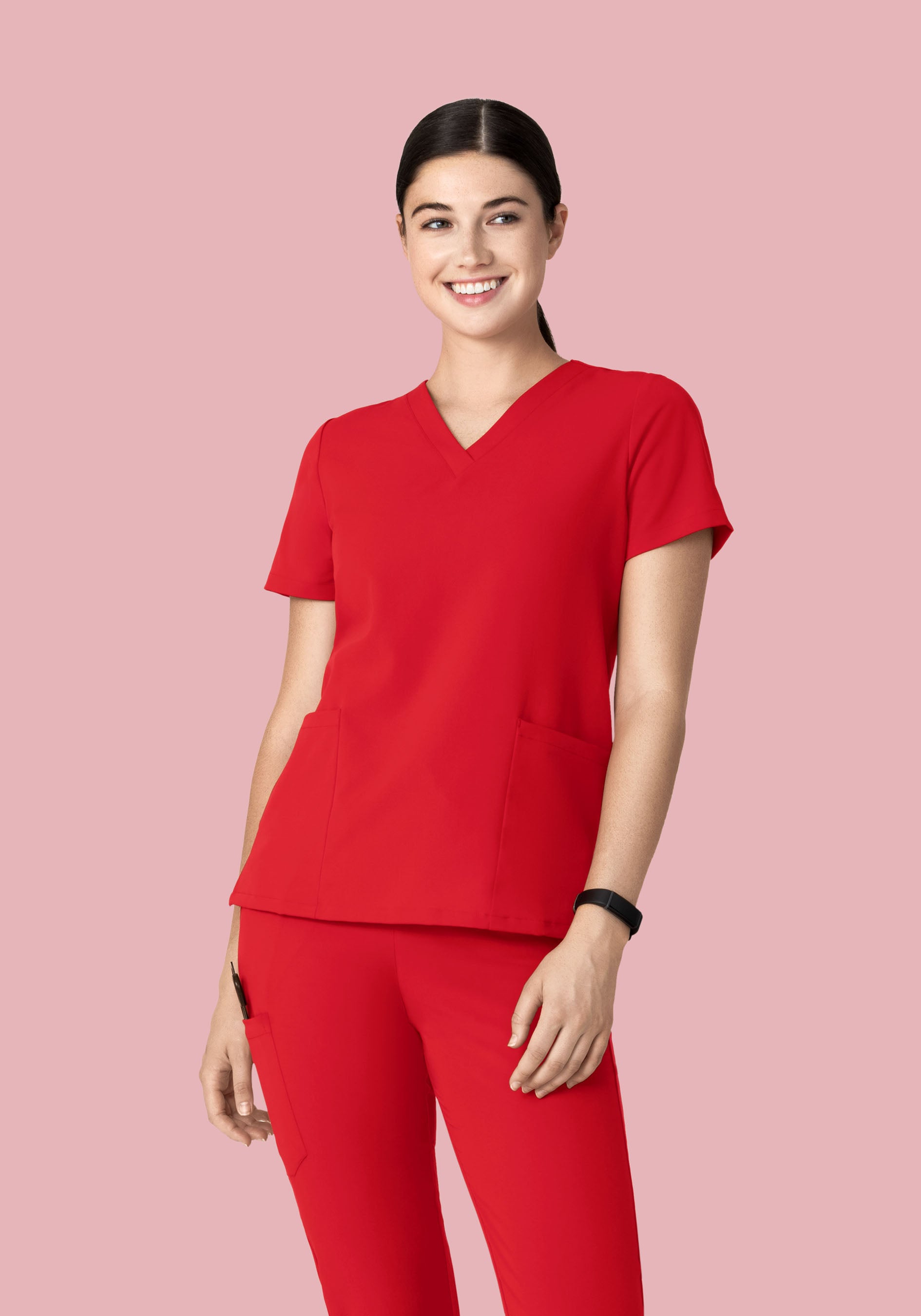6 Pocket Top Poppy Red