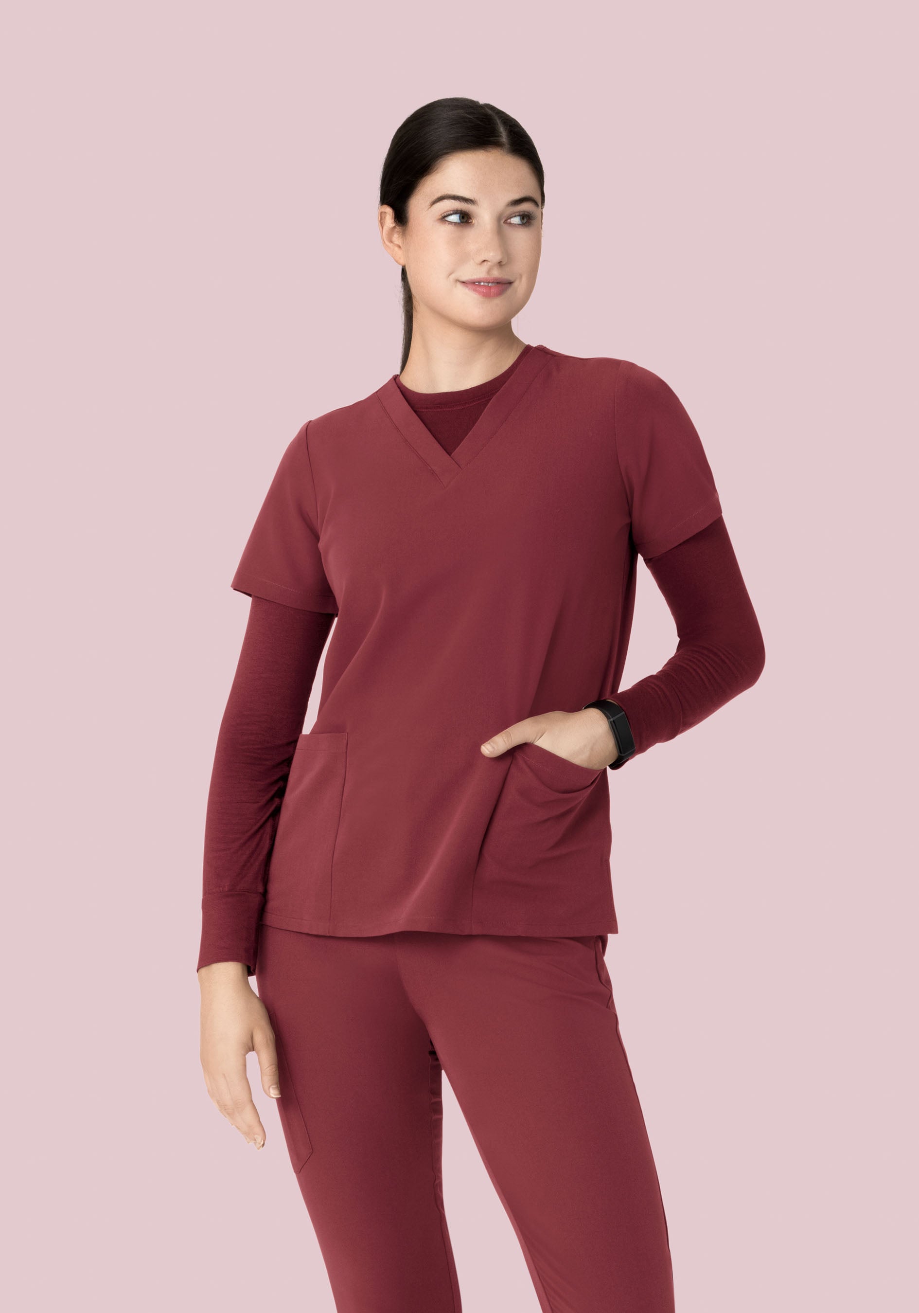 Women's Underscrubs Raisin