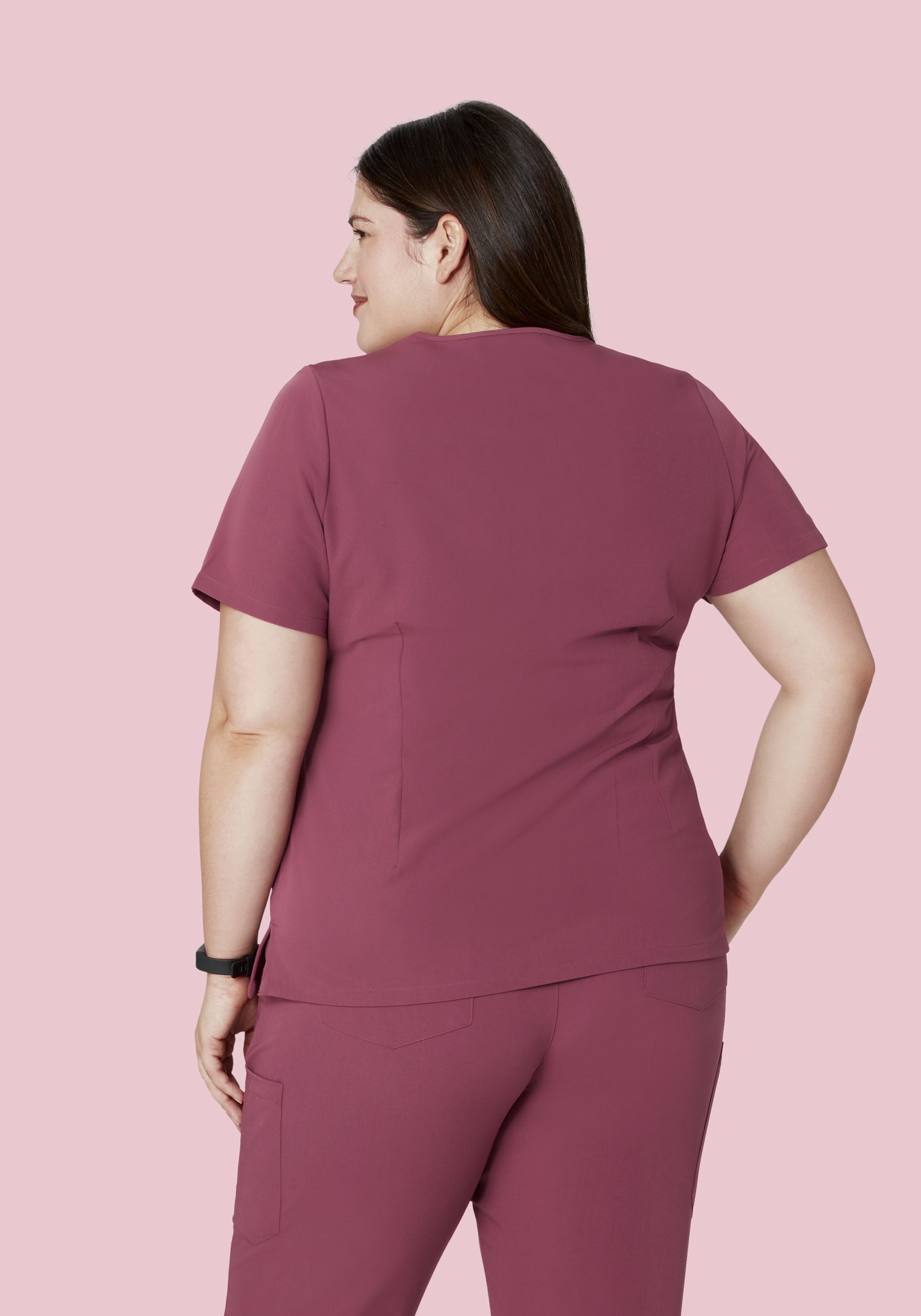 6 Pocket Top Deep Mauve