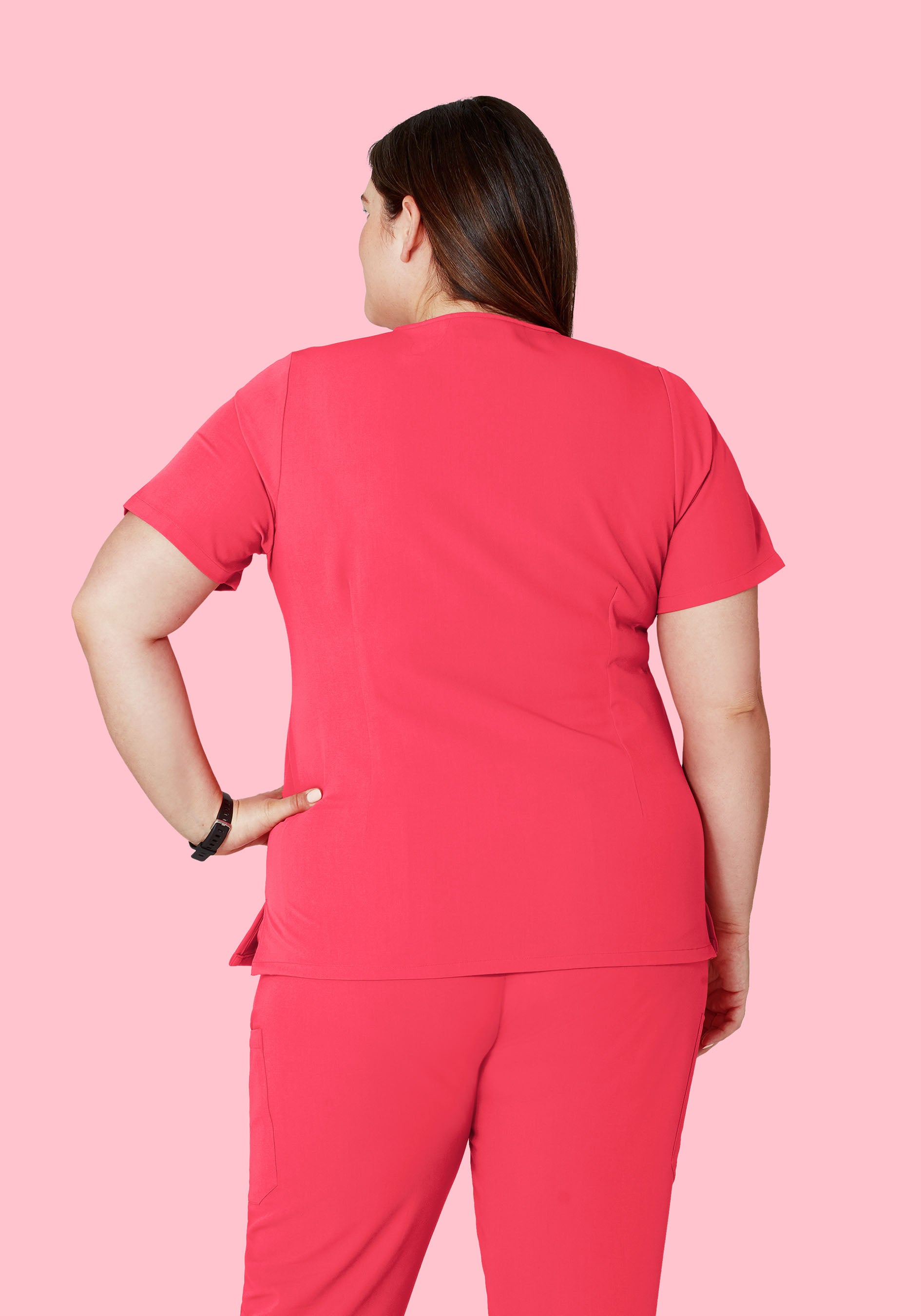 6 Pocket Top Paradise Pink