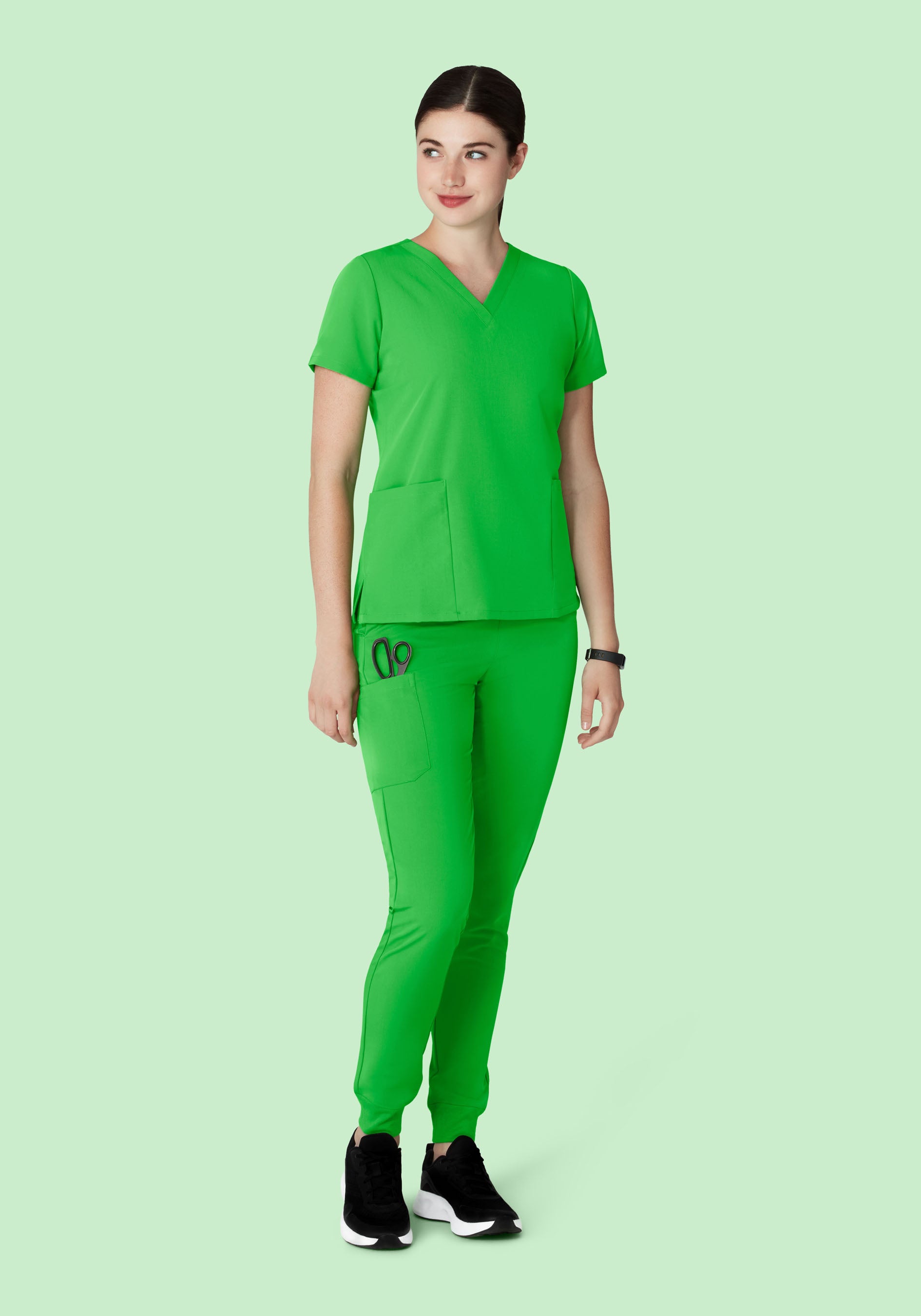 6 Pocket Top Kelly Green