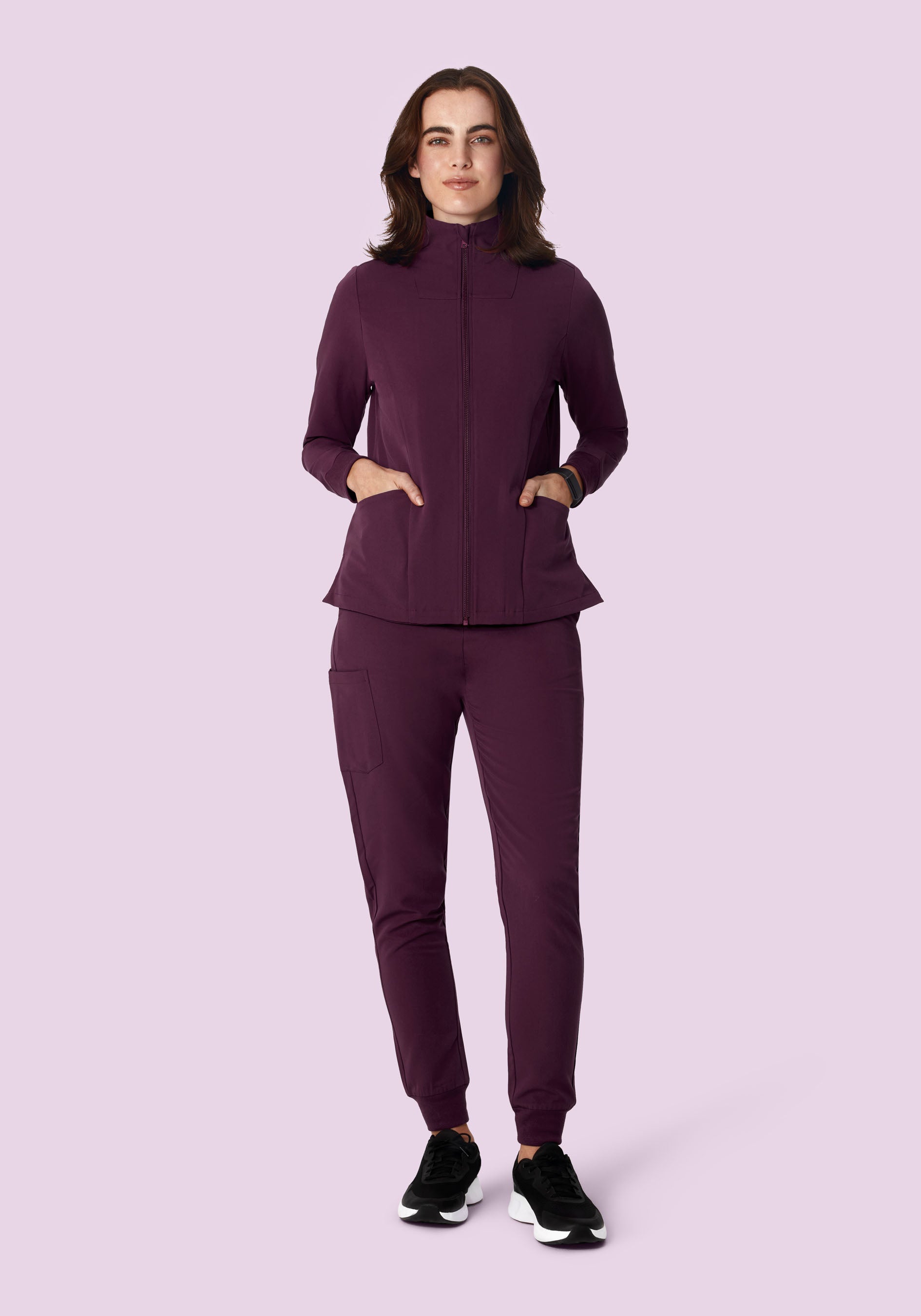 Women's Modern Scrub Jacket Açaí