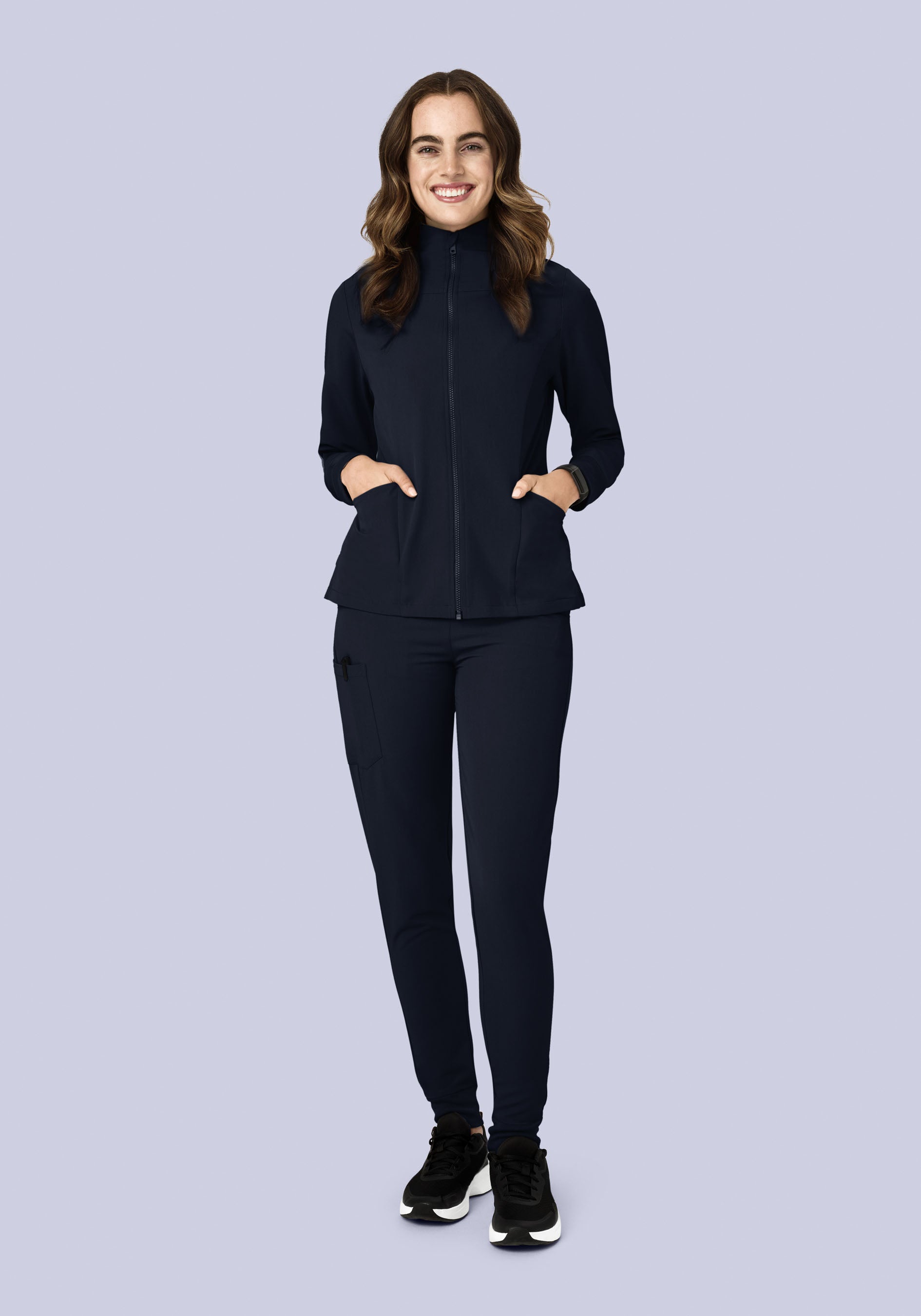 Women's Modern Scrub Jacket Midnight Navy
