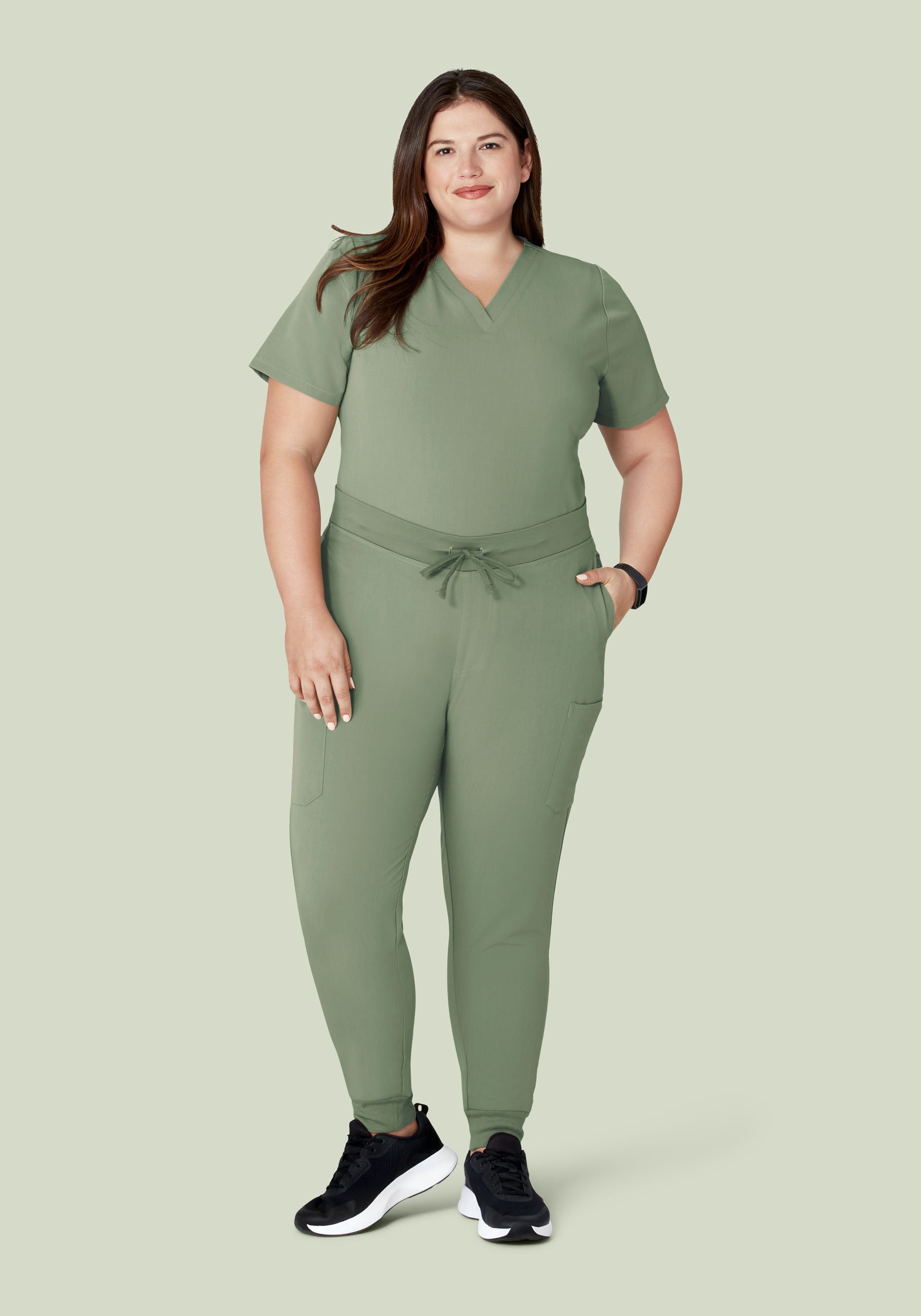 9 Pocket Joggers Cool Sage
