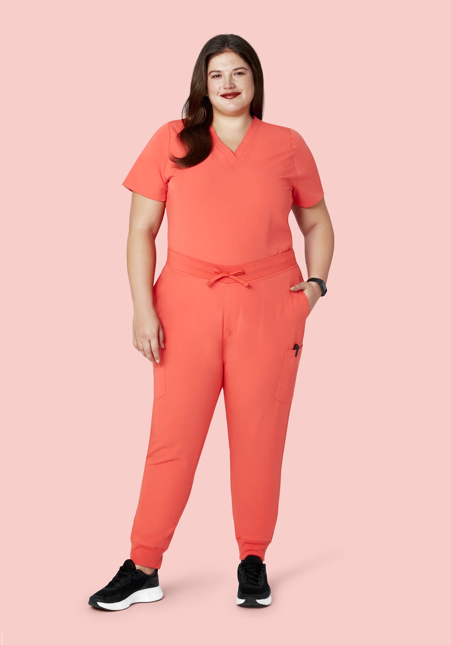 9 Pocket Joggers Coral