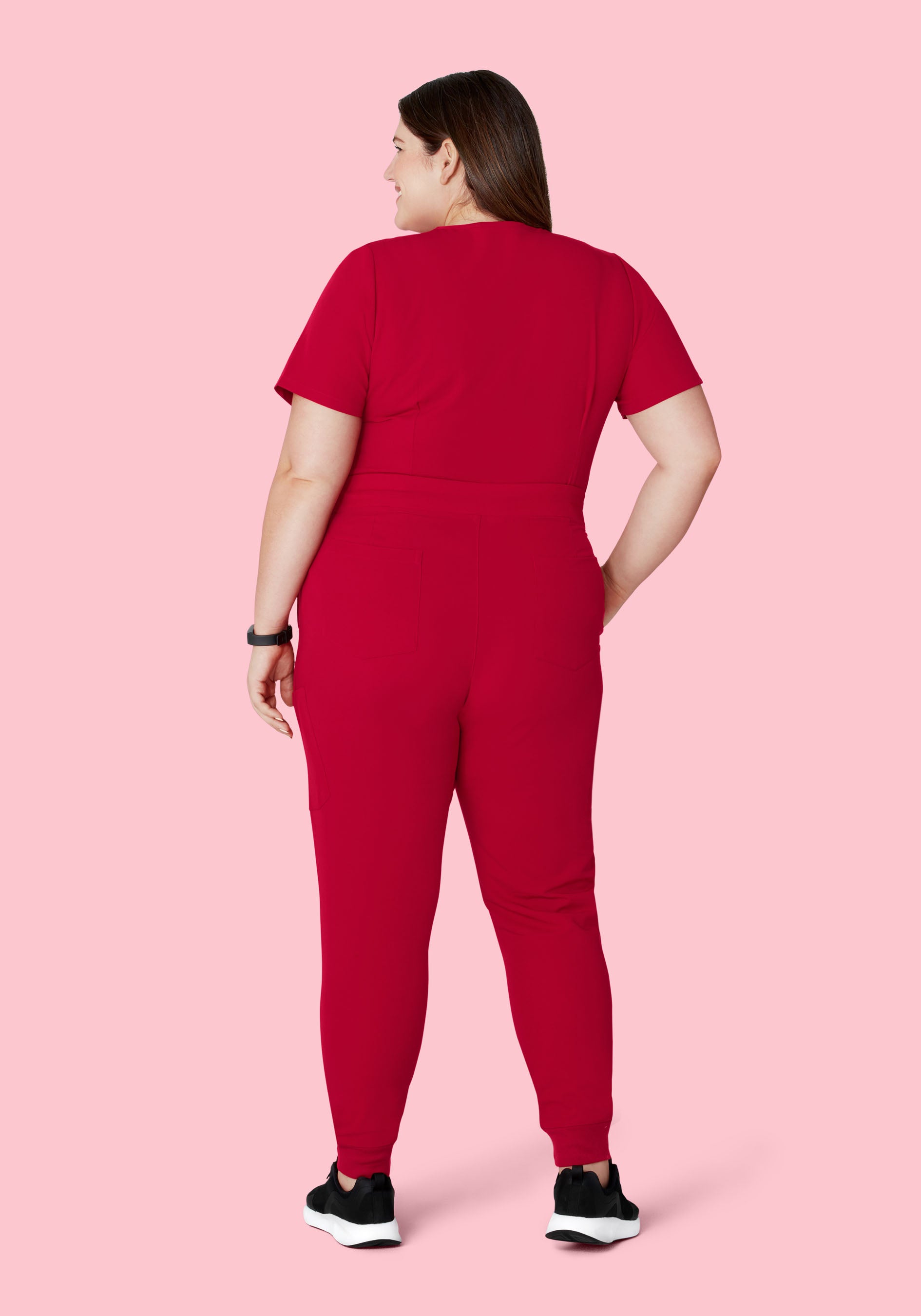 9 Pocket Joggers Crimson