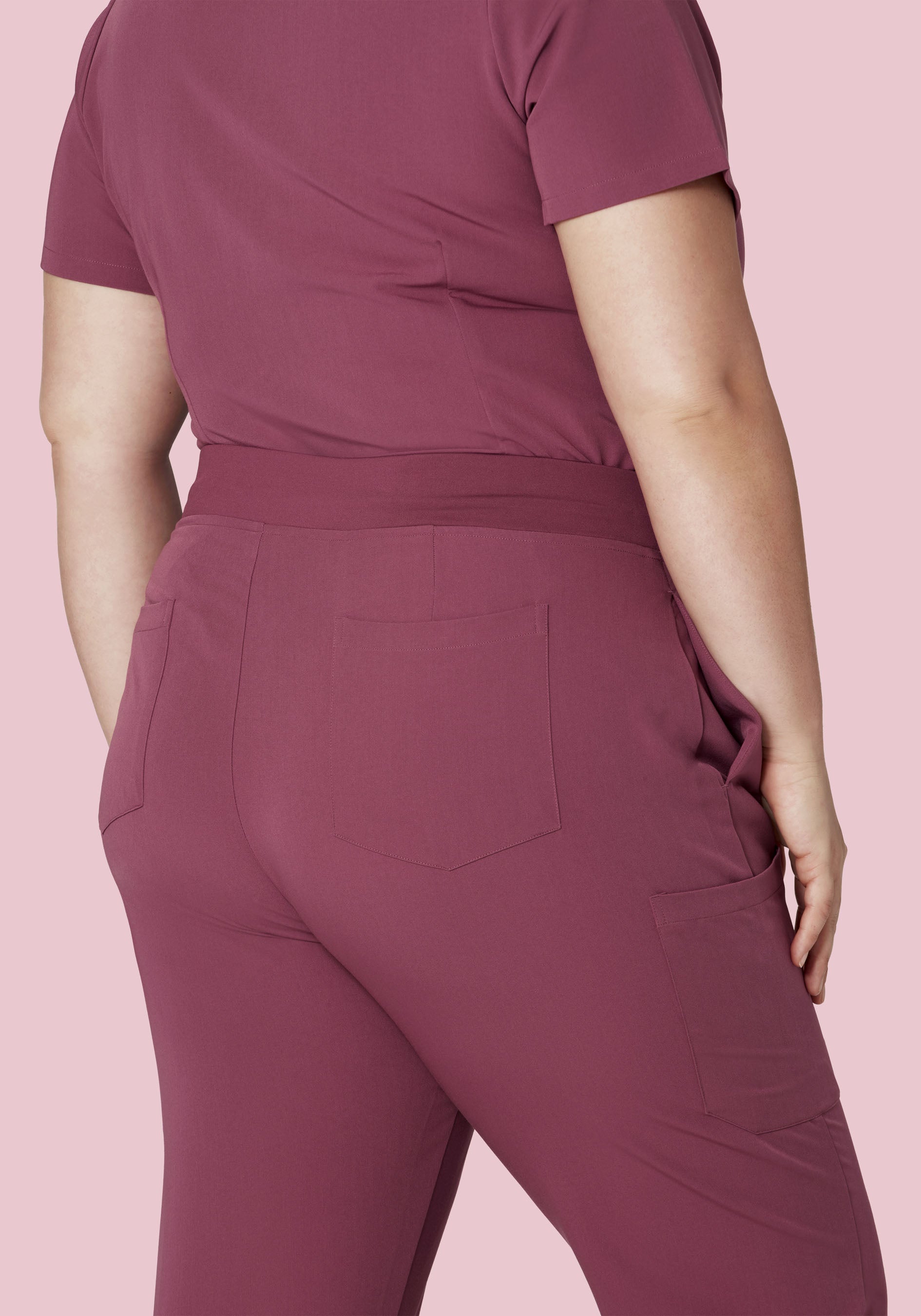 9 Pocket Joggers Deep Mauve