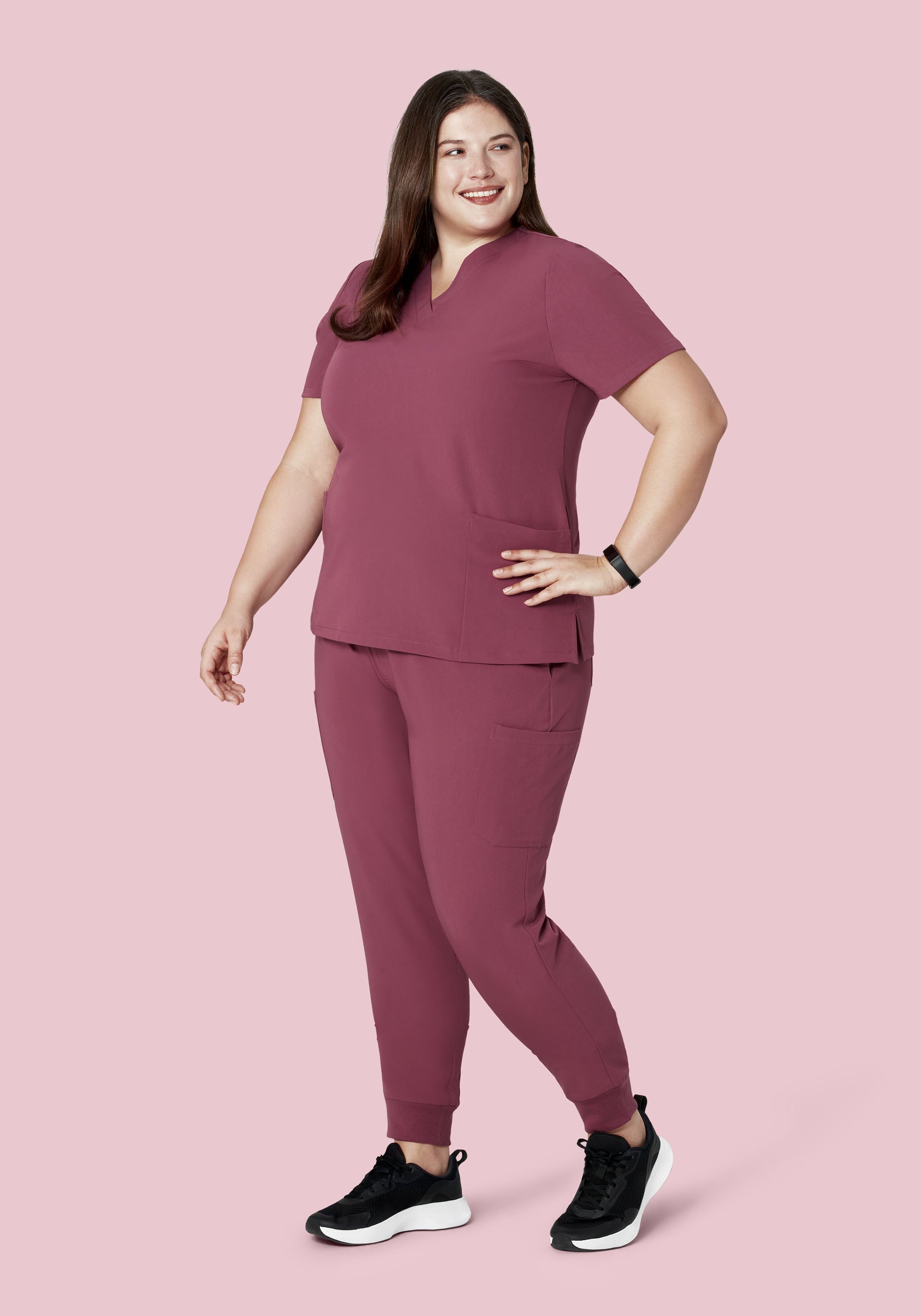 6 Pocket Top Deep Mauve