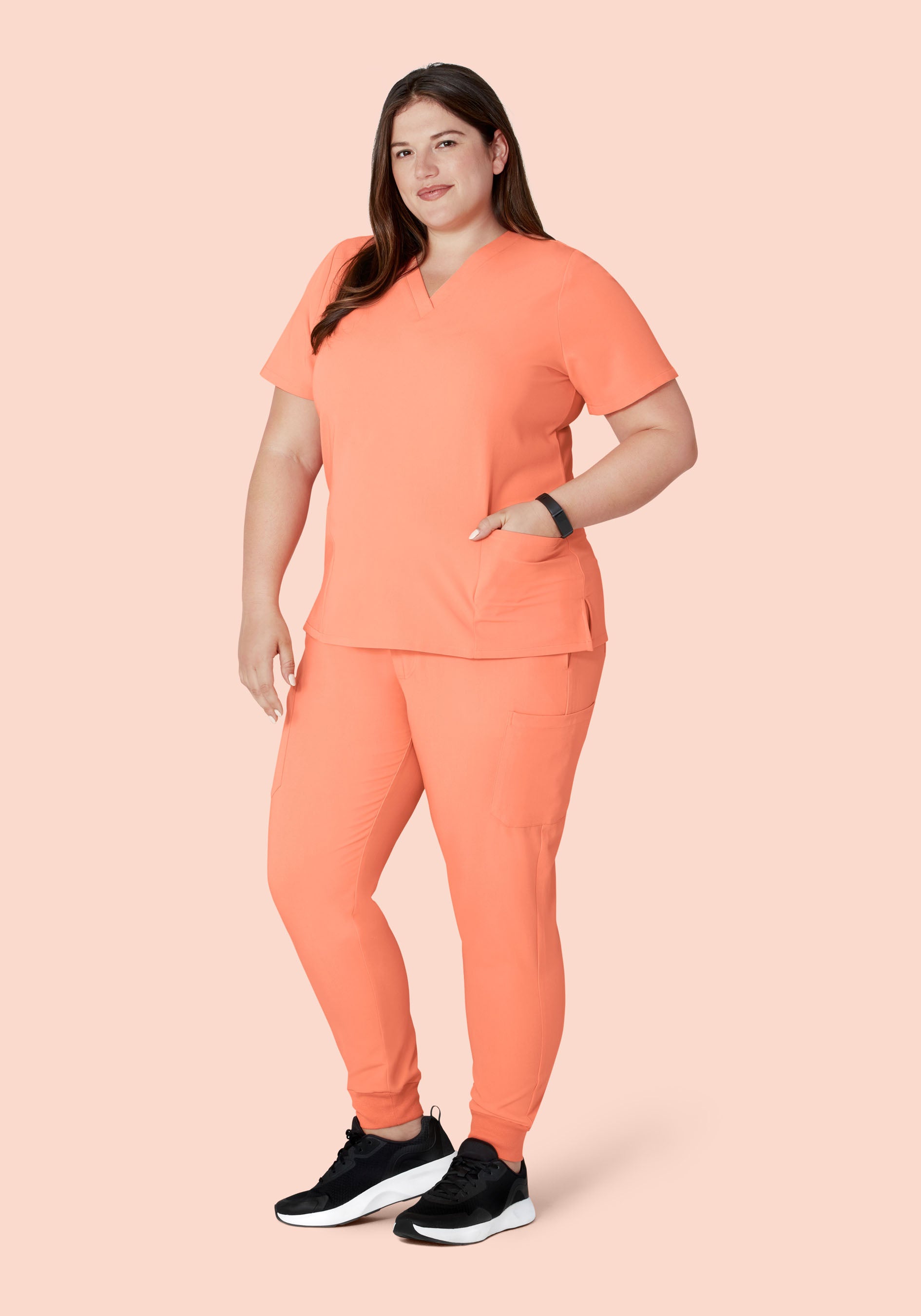 9 Pocket Joggers Peach