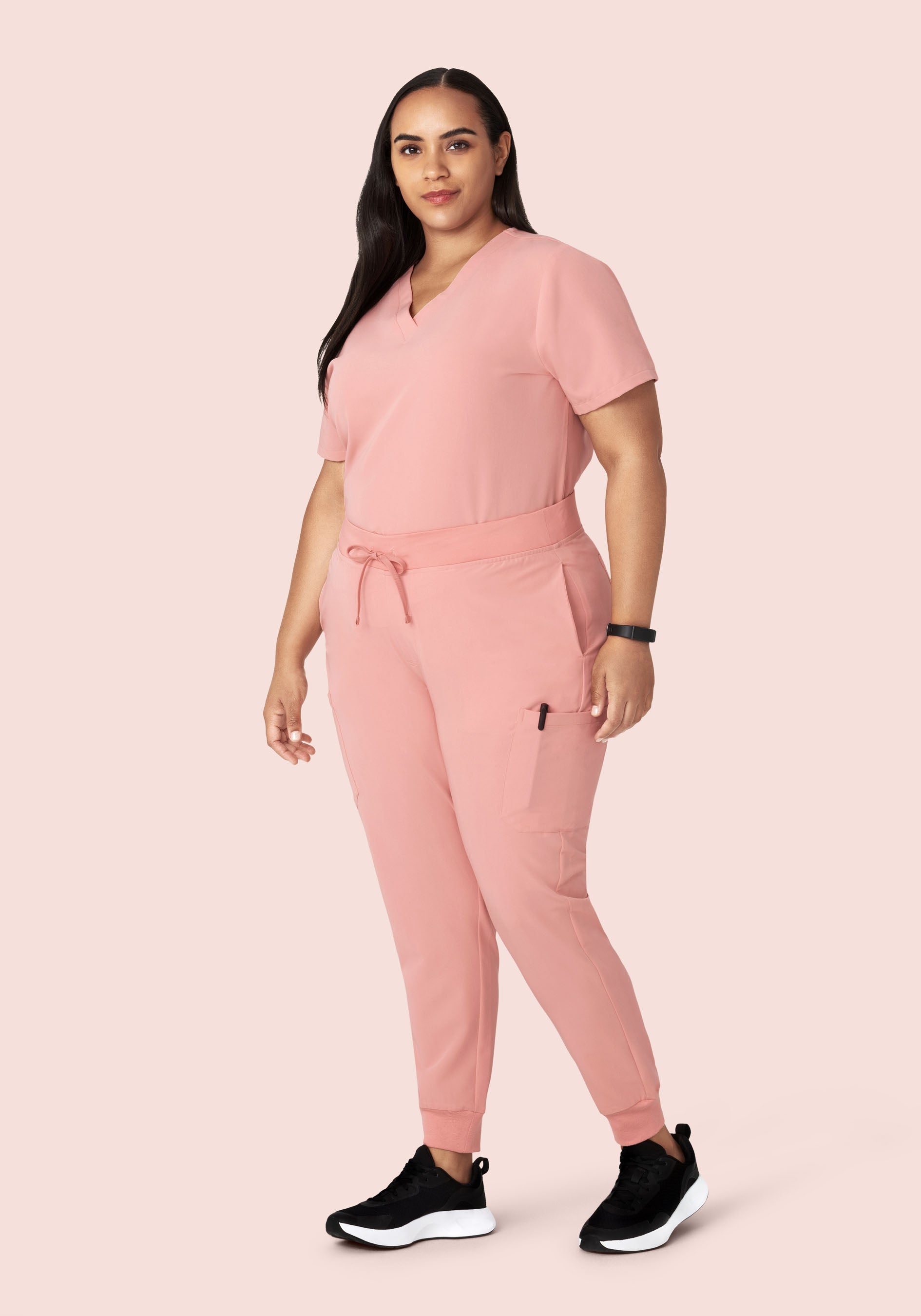 9 Pocket Joggers Dusty Pink