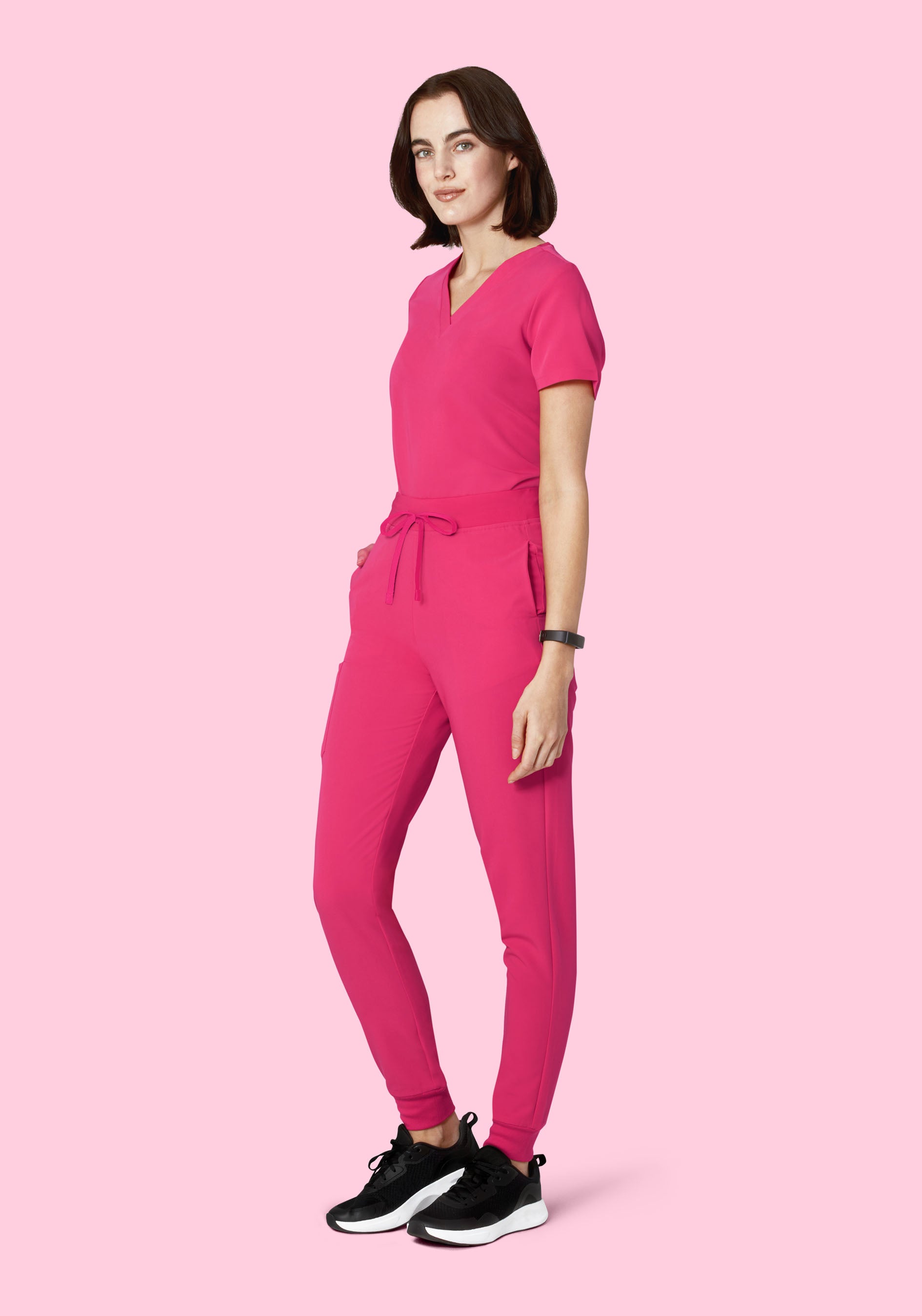 6 Pocket Top Hot Pink