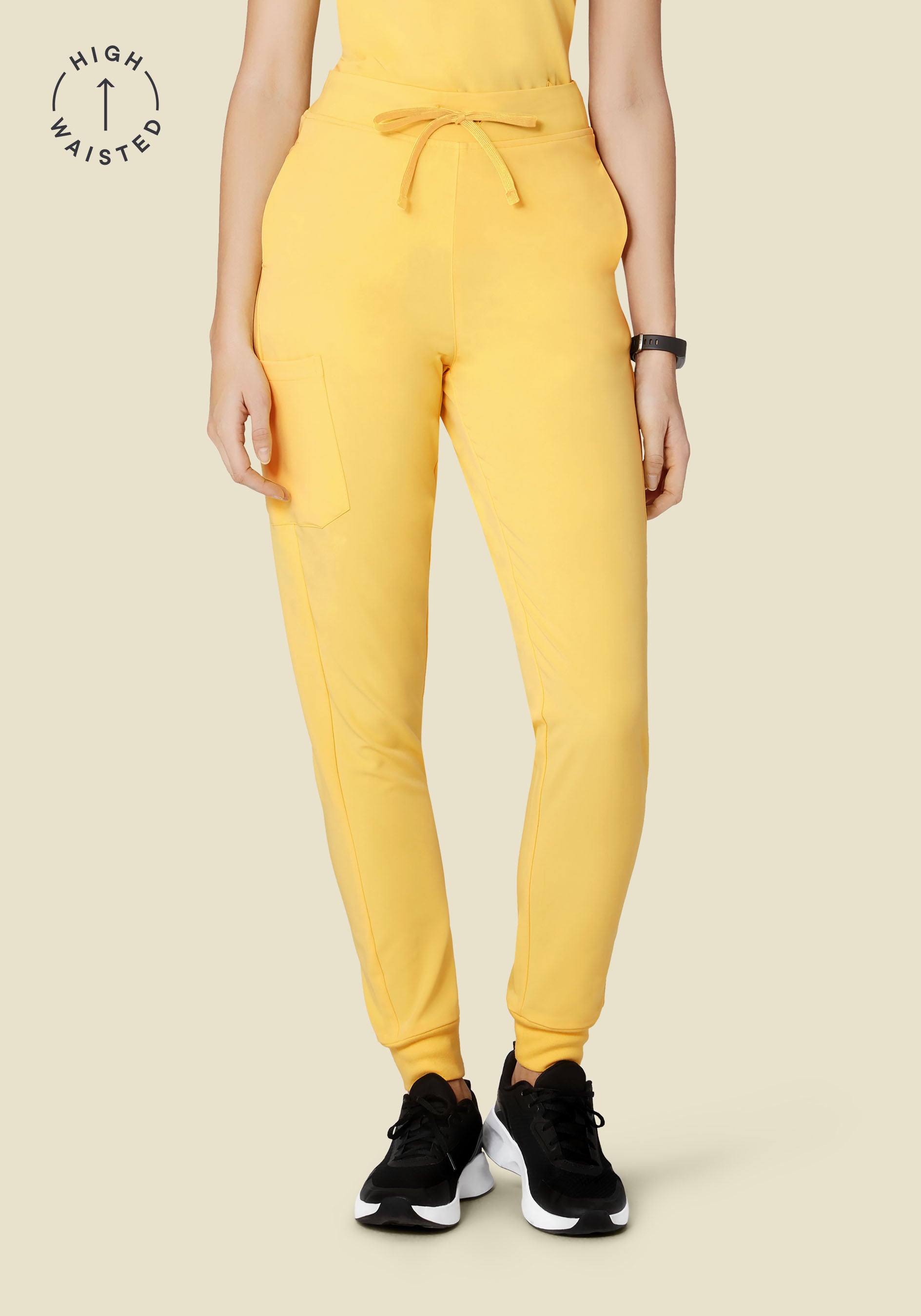 High Waisted Joggers Lemonade