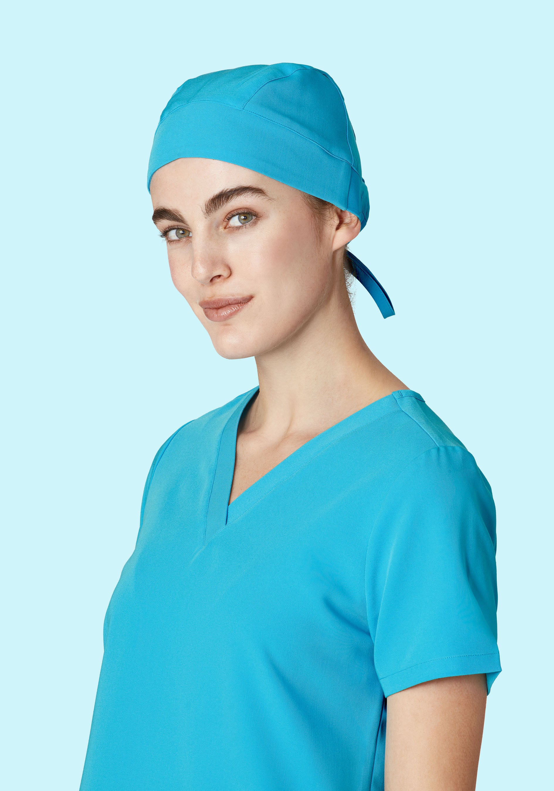 Contemporary Scrub Cap Pacific Blue