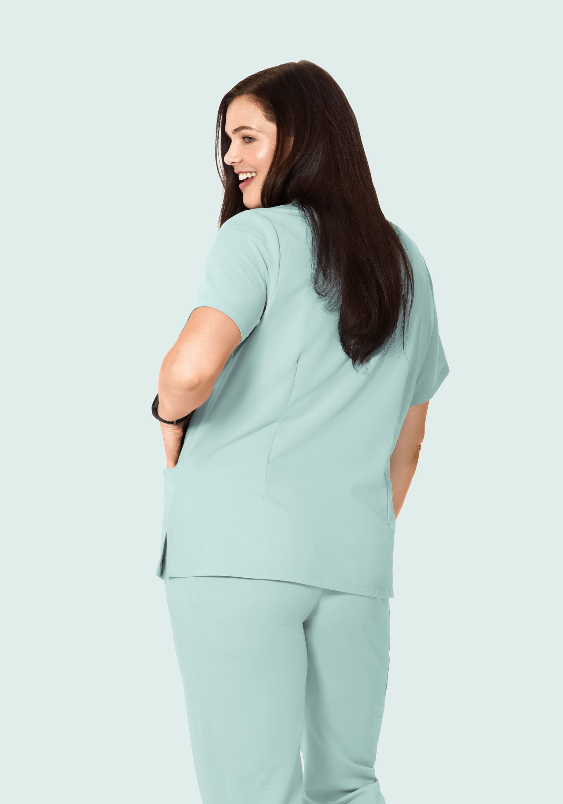 6 Pocket Top Sterling Blue