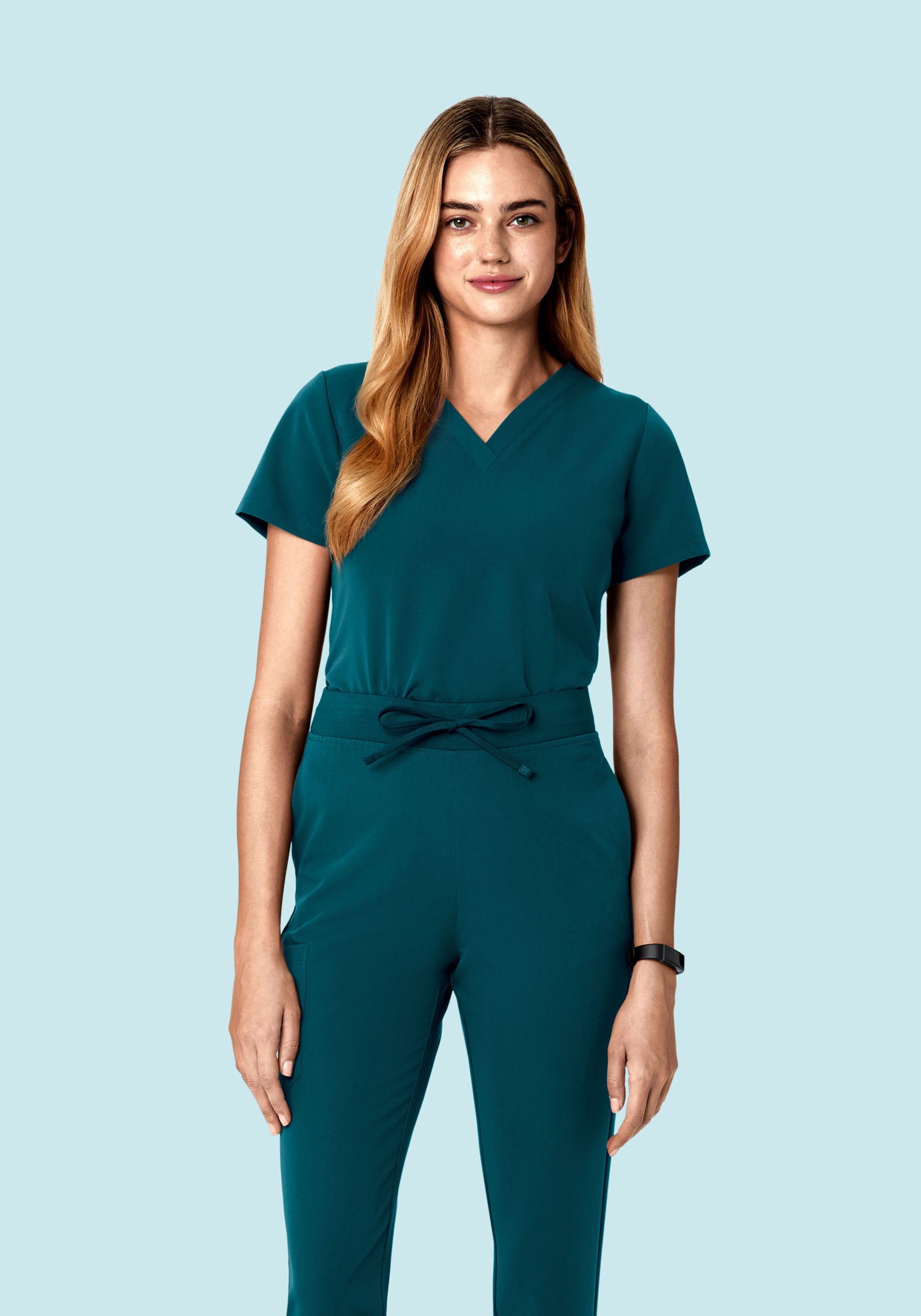 6 Pocket Top Caribbean Blue