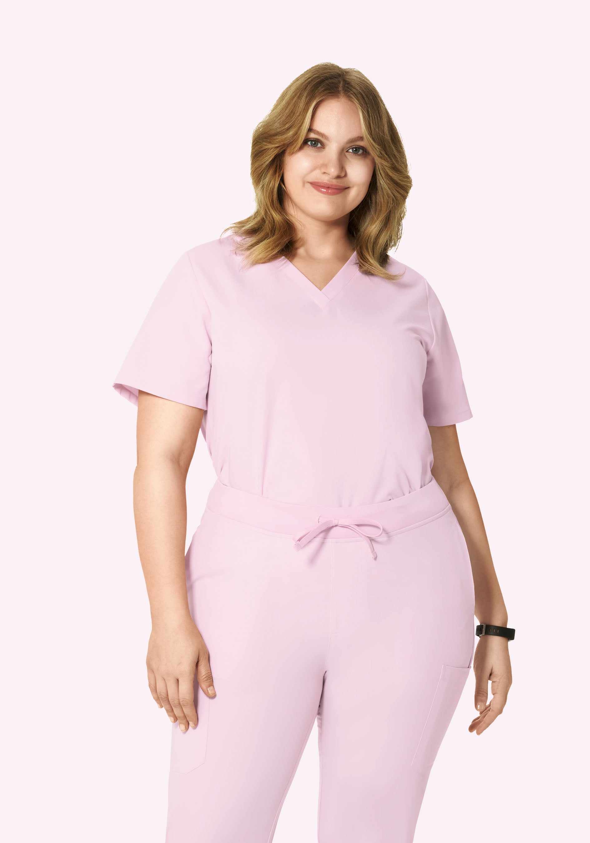 6 Pocket Top Misty Rose