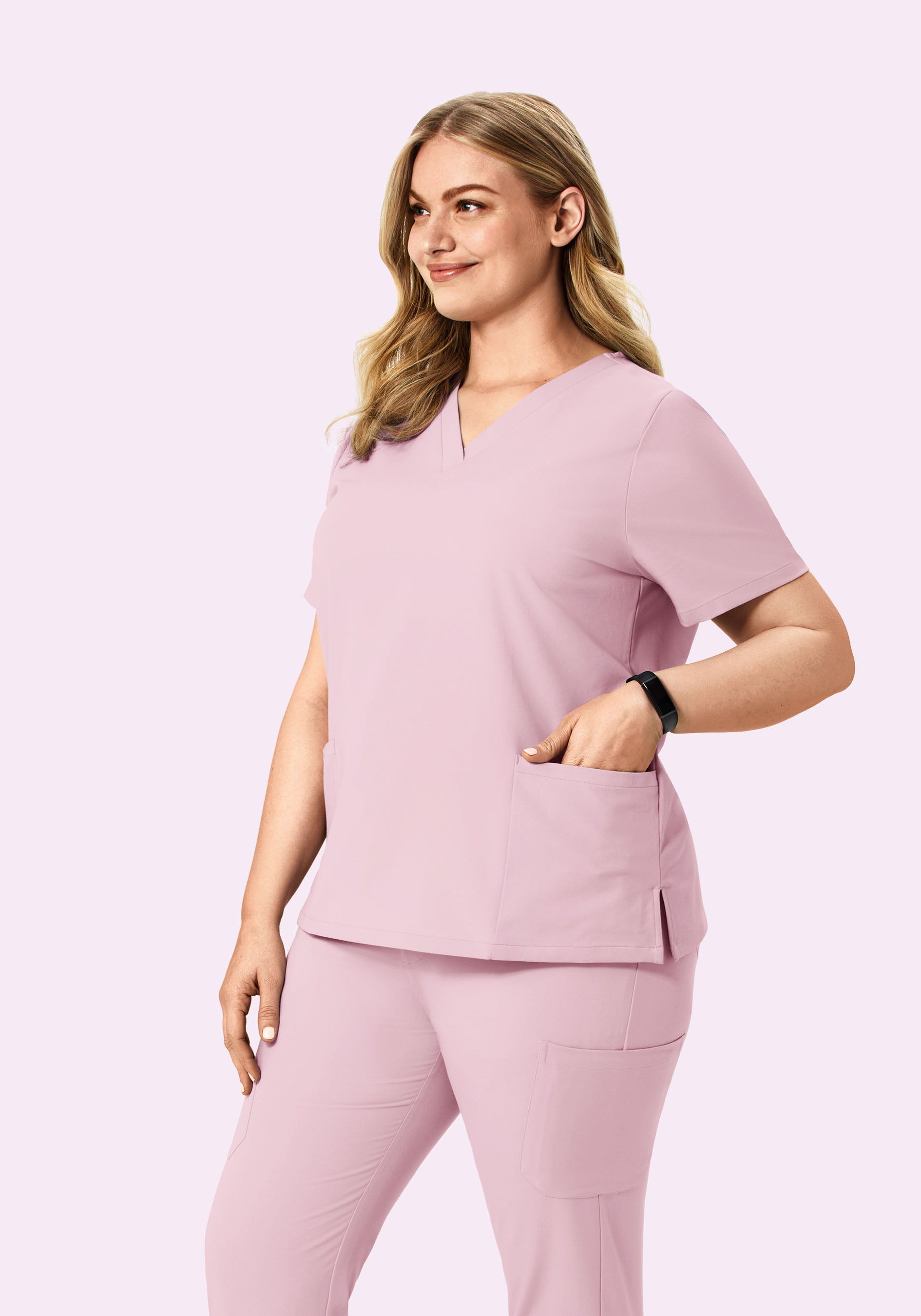 6 Pocket Top Pink Pearl