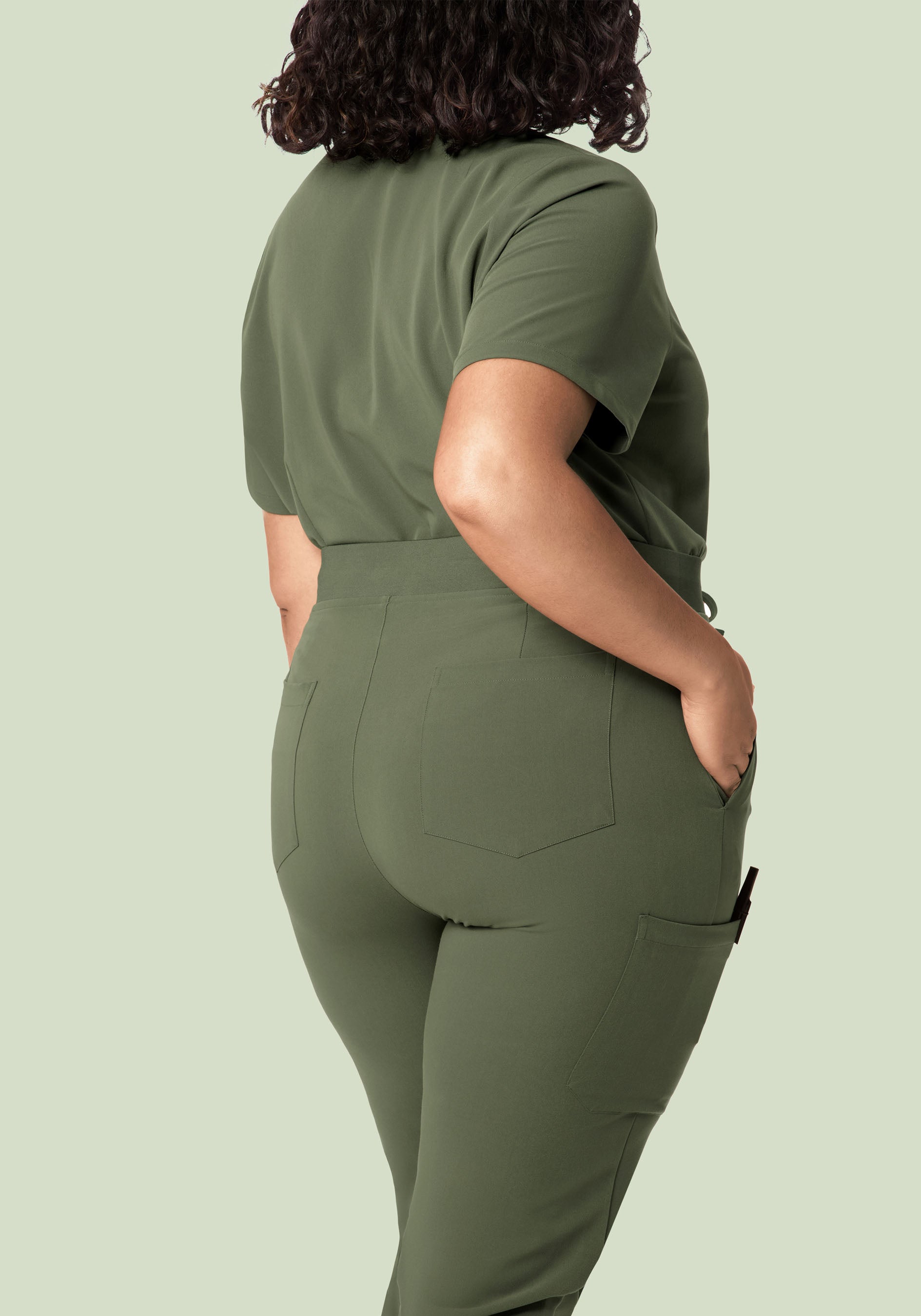 High Waisted Joggers Thyme