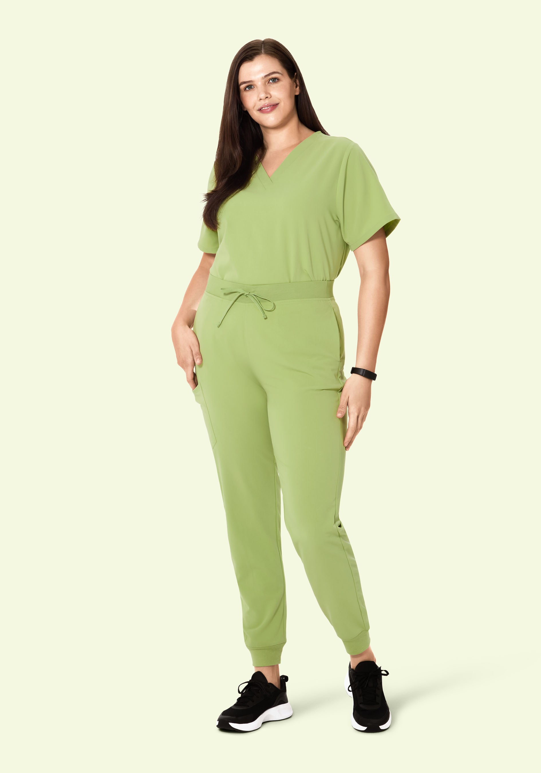 High Waisted Joggers Fern