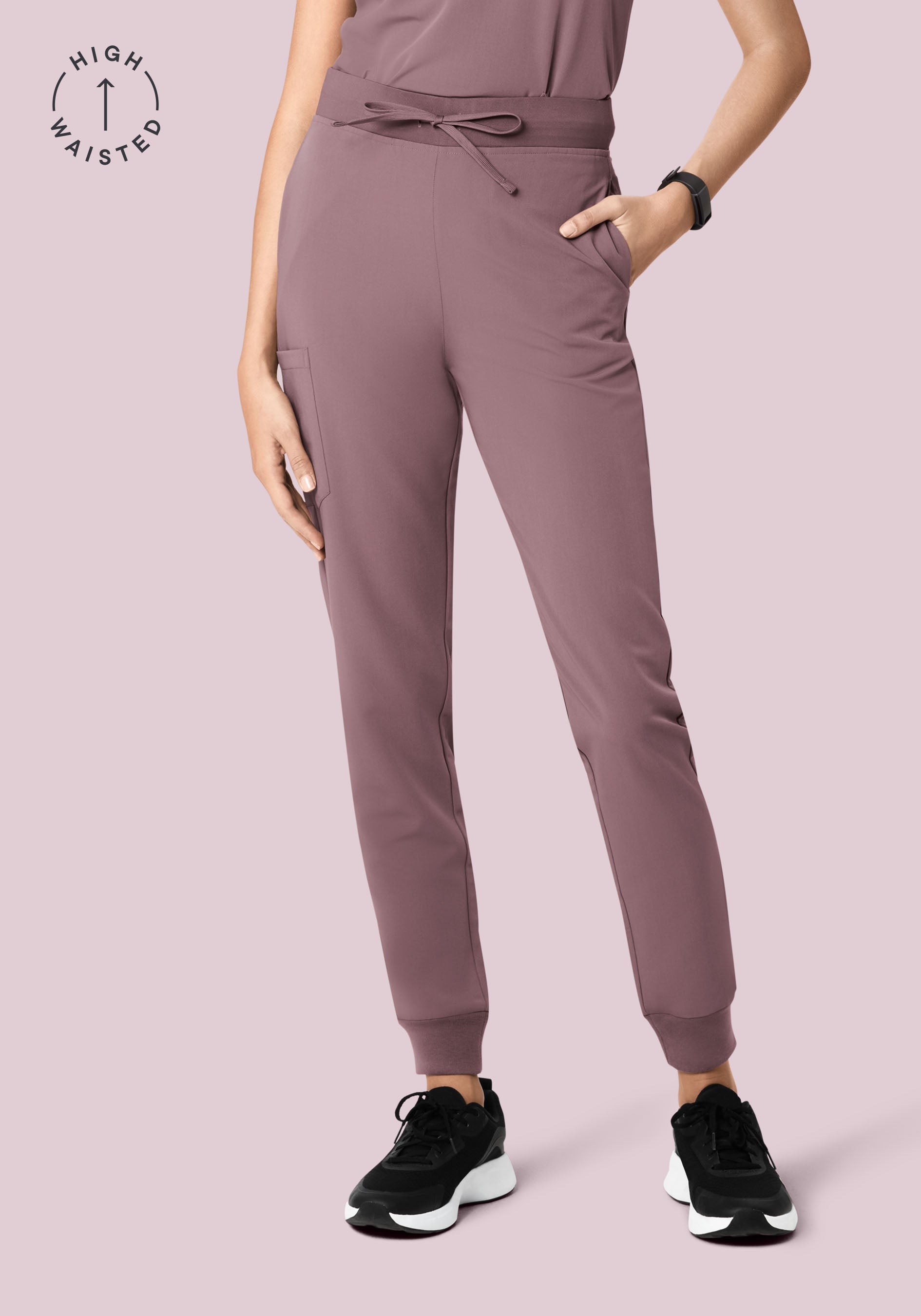 High Waisted Joggers Moondust