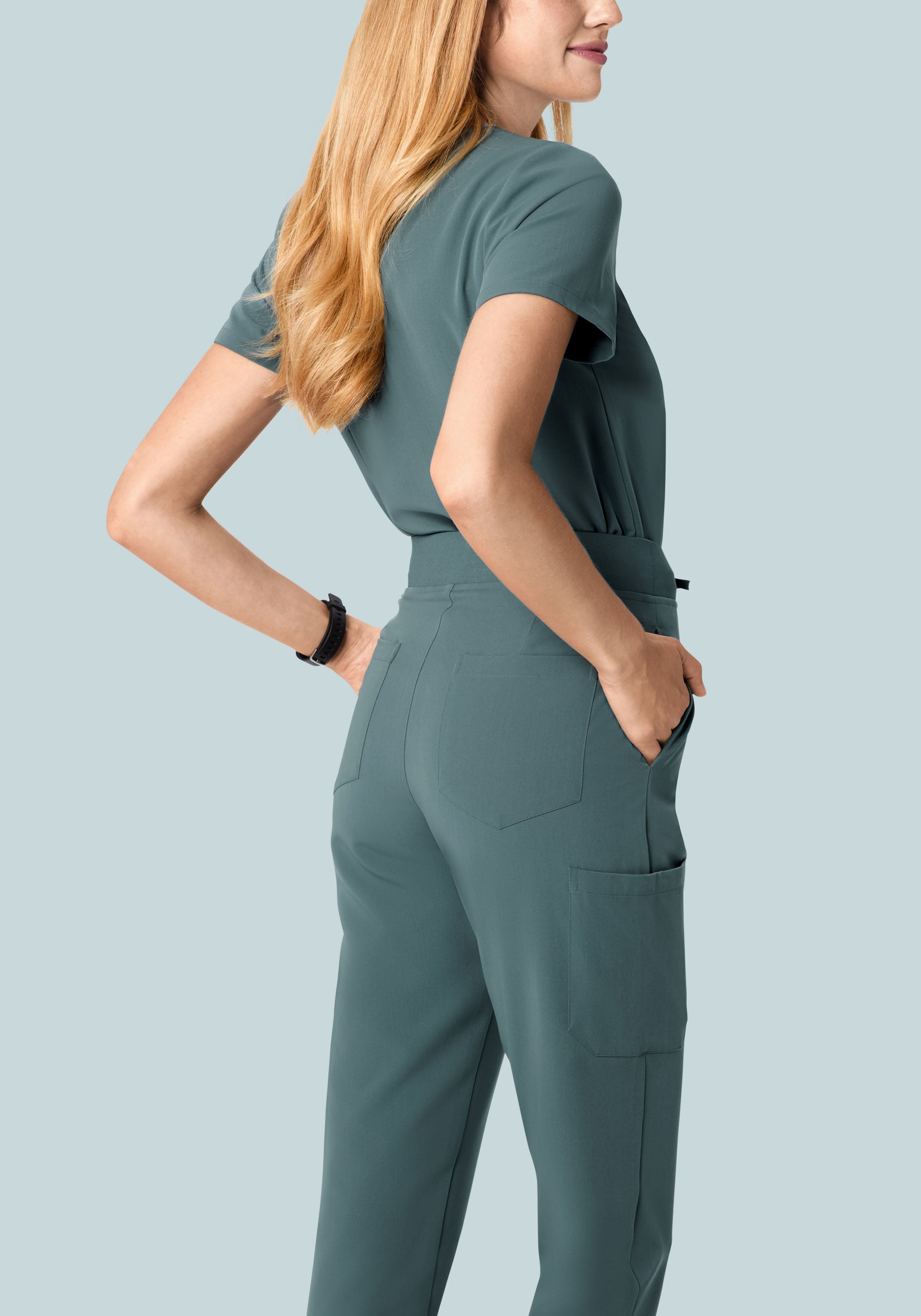 High Waisted Joggers Stormy Sky