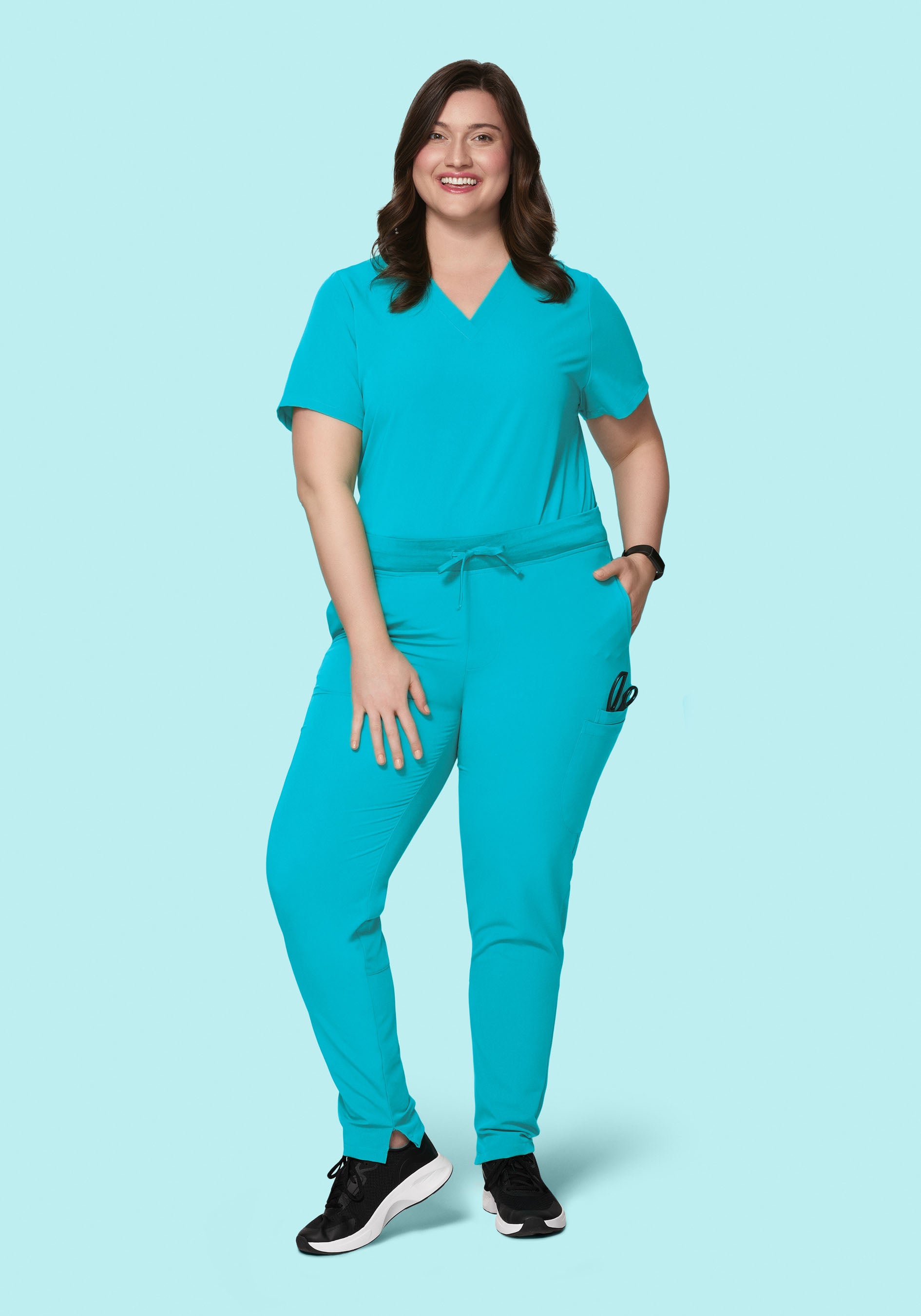 6 Pocket Slim Pants Teal