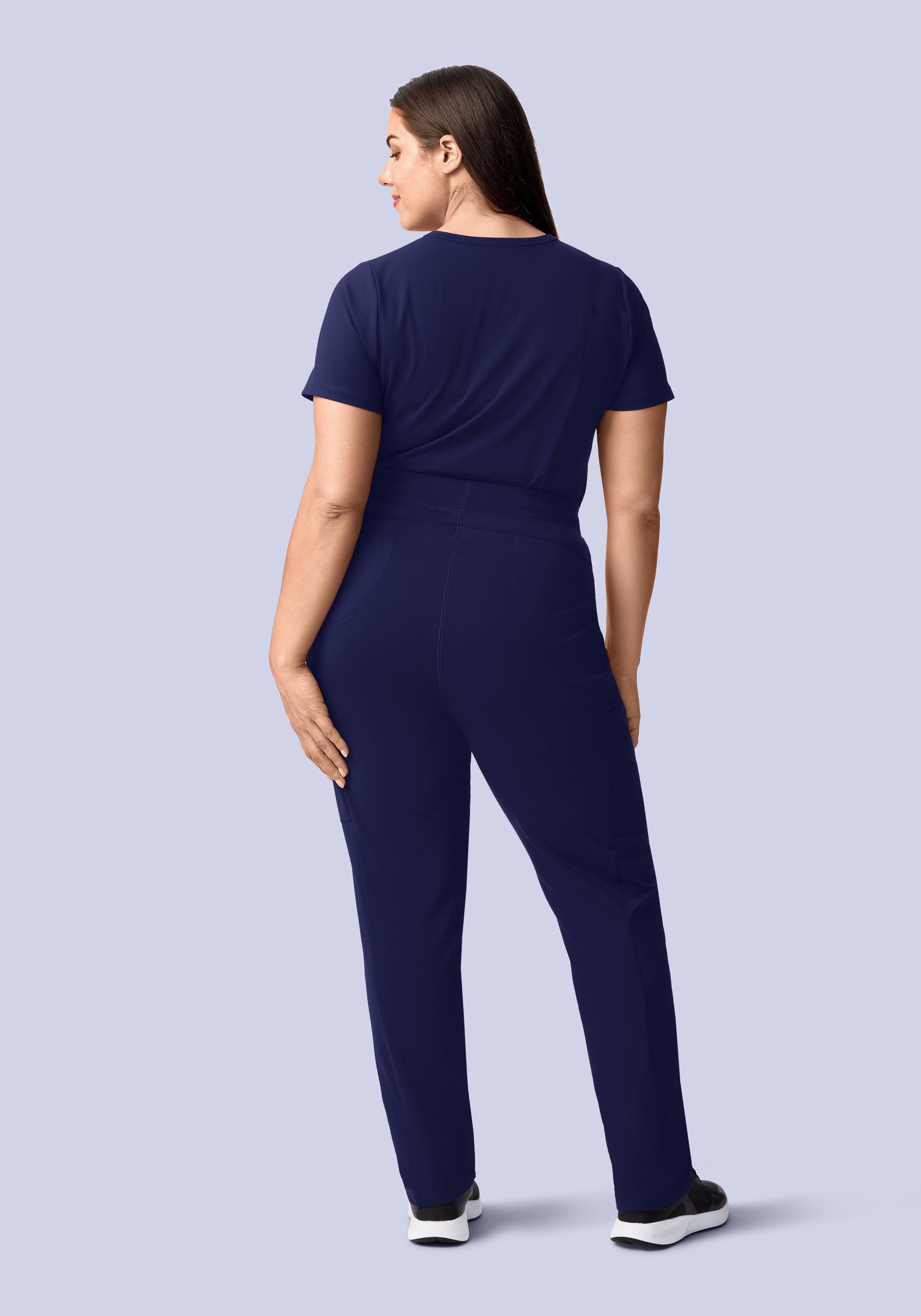 Soft Stretch Chest Pocket Top Navy