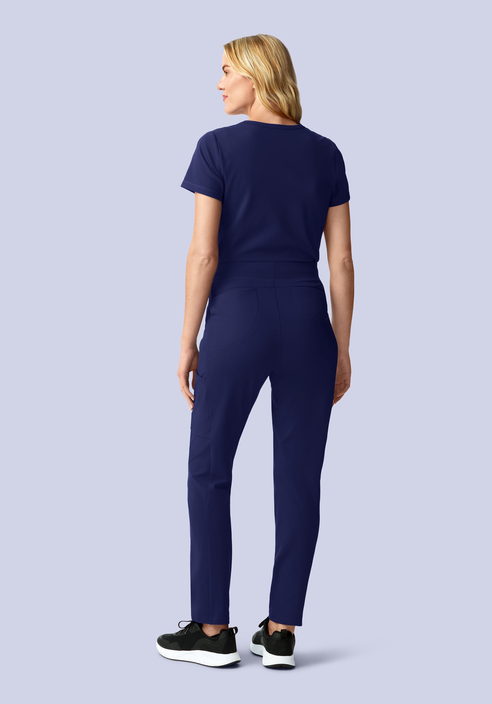 Soft Stretch Chest Pocket Top Navy