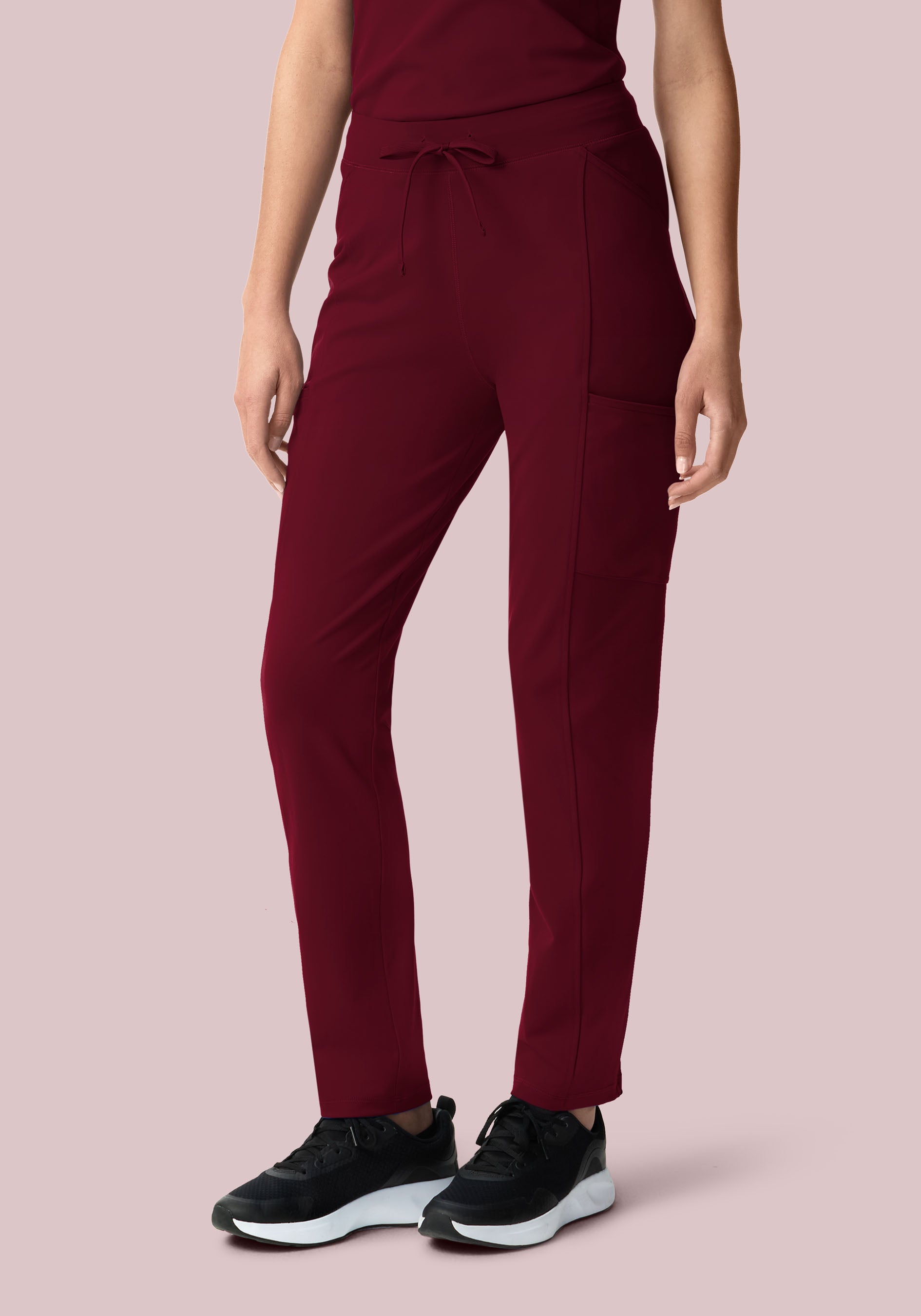 Soft Stretch Straight Leg Wine