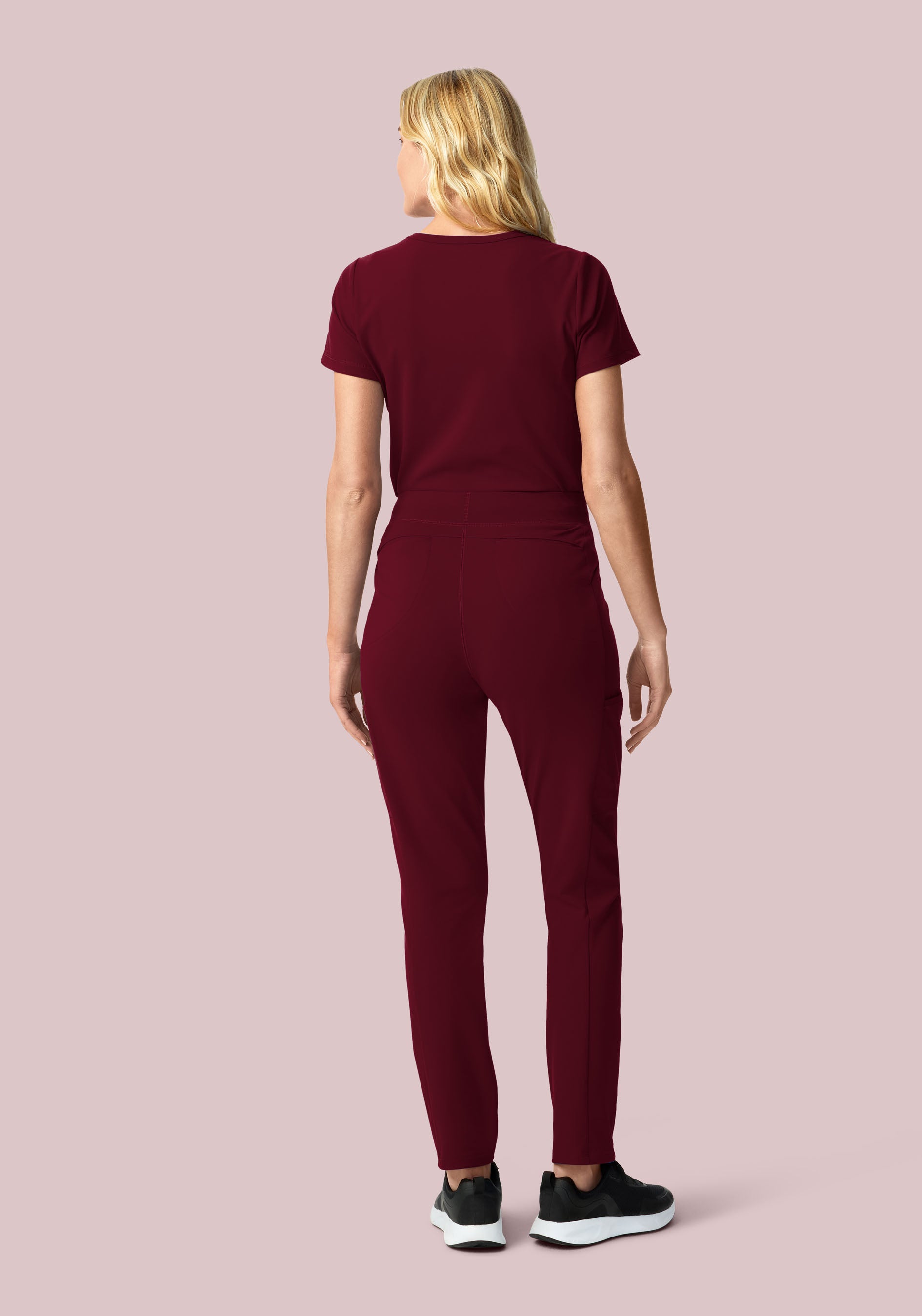 Soft Stretch Chest Pocket Top Wine
