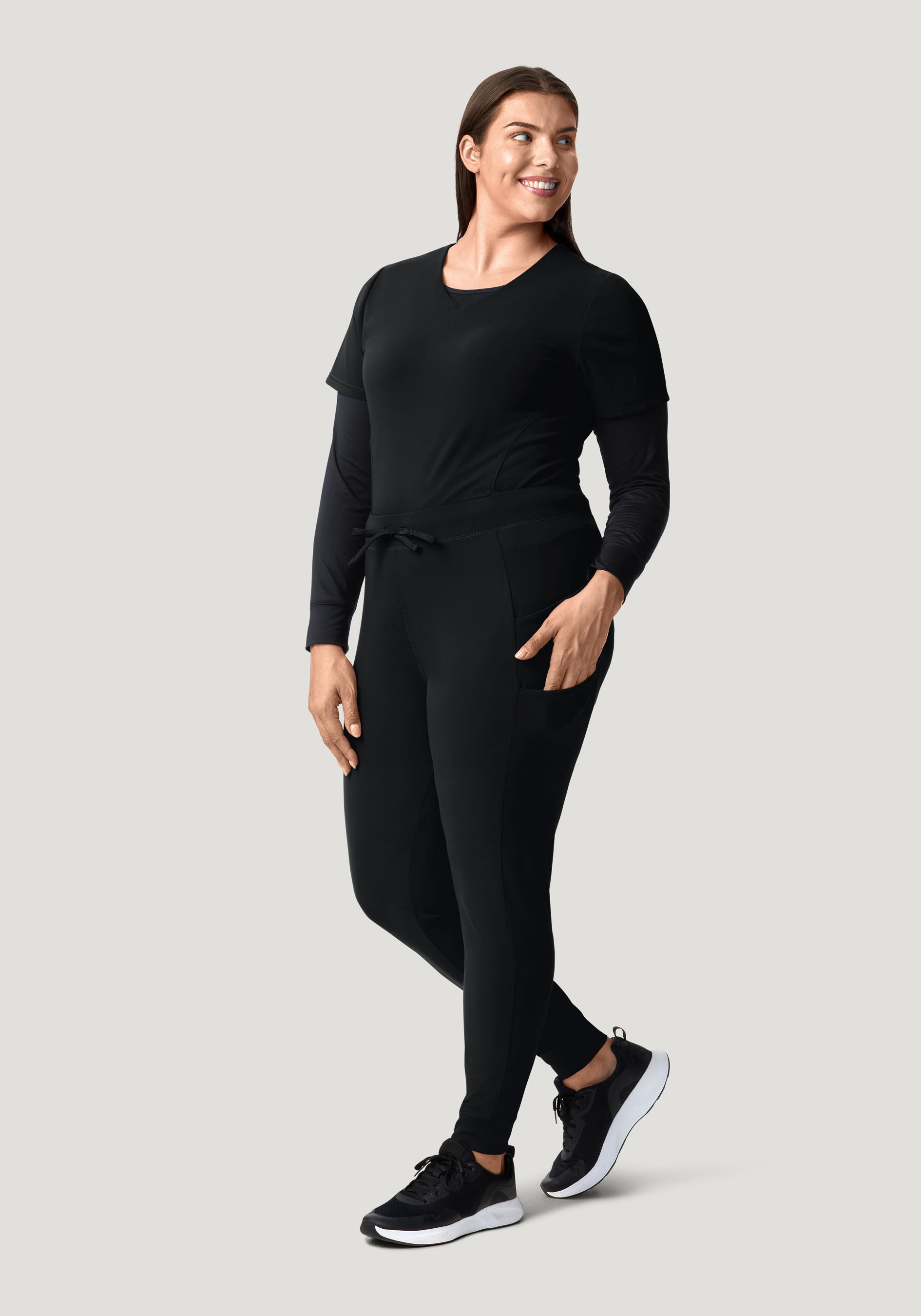 Soft Stretch Joggers Black