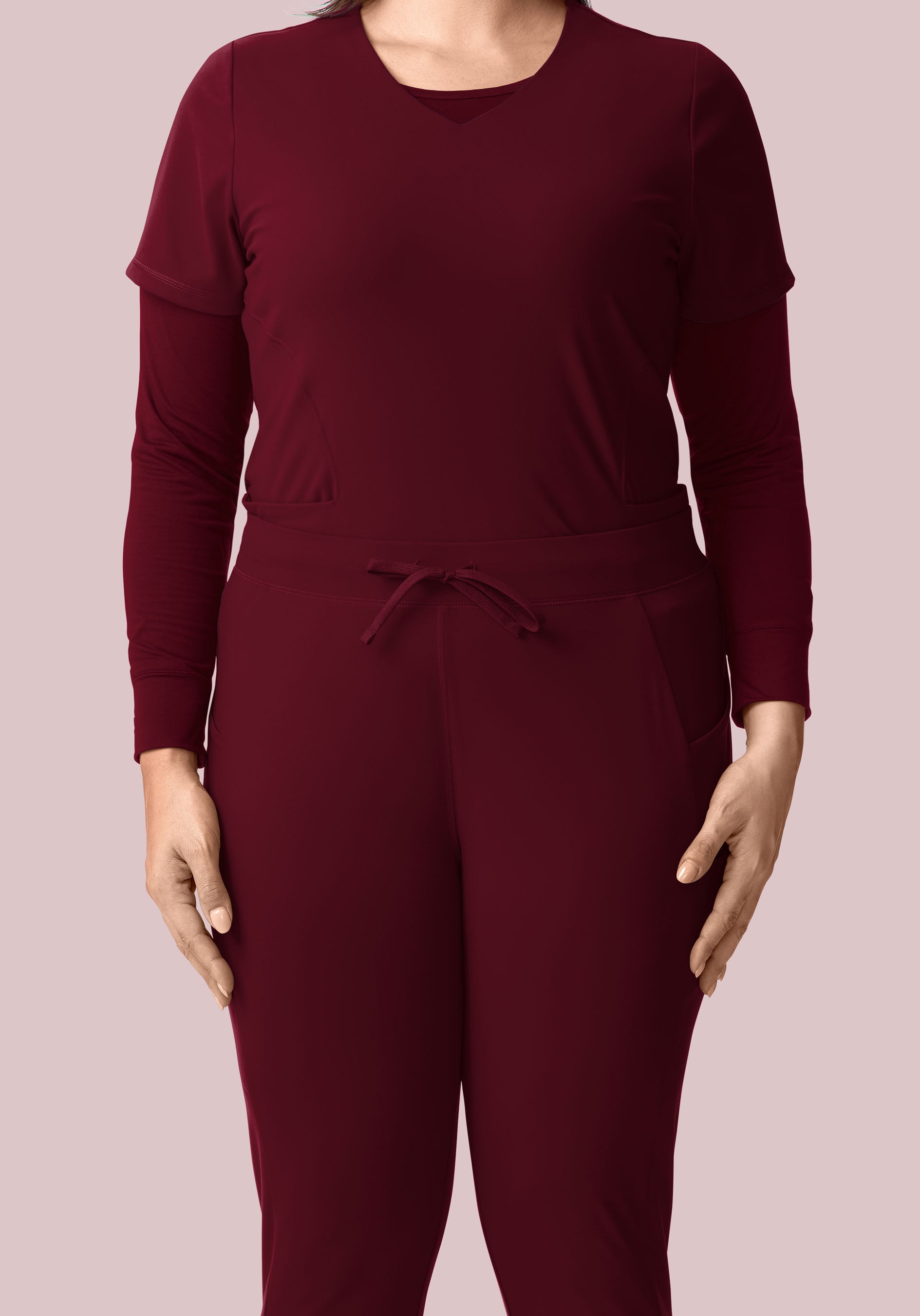 Soft Stretch Joggers Wine