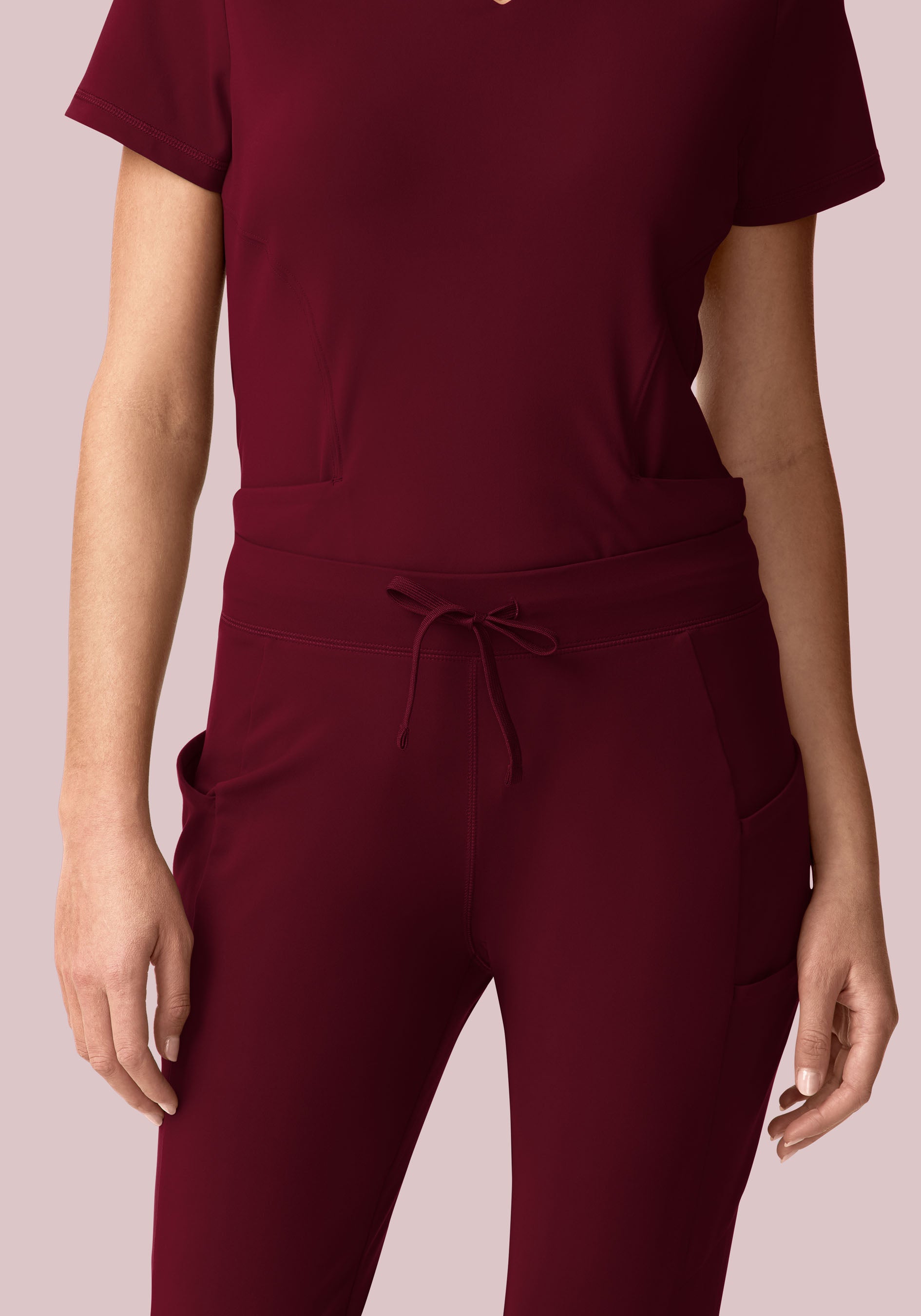 Soft Stretch Joggers Wine