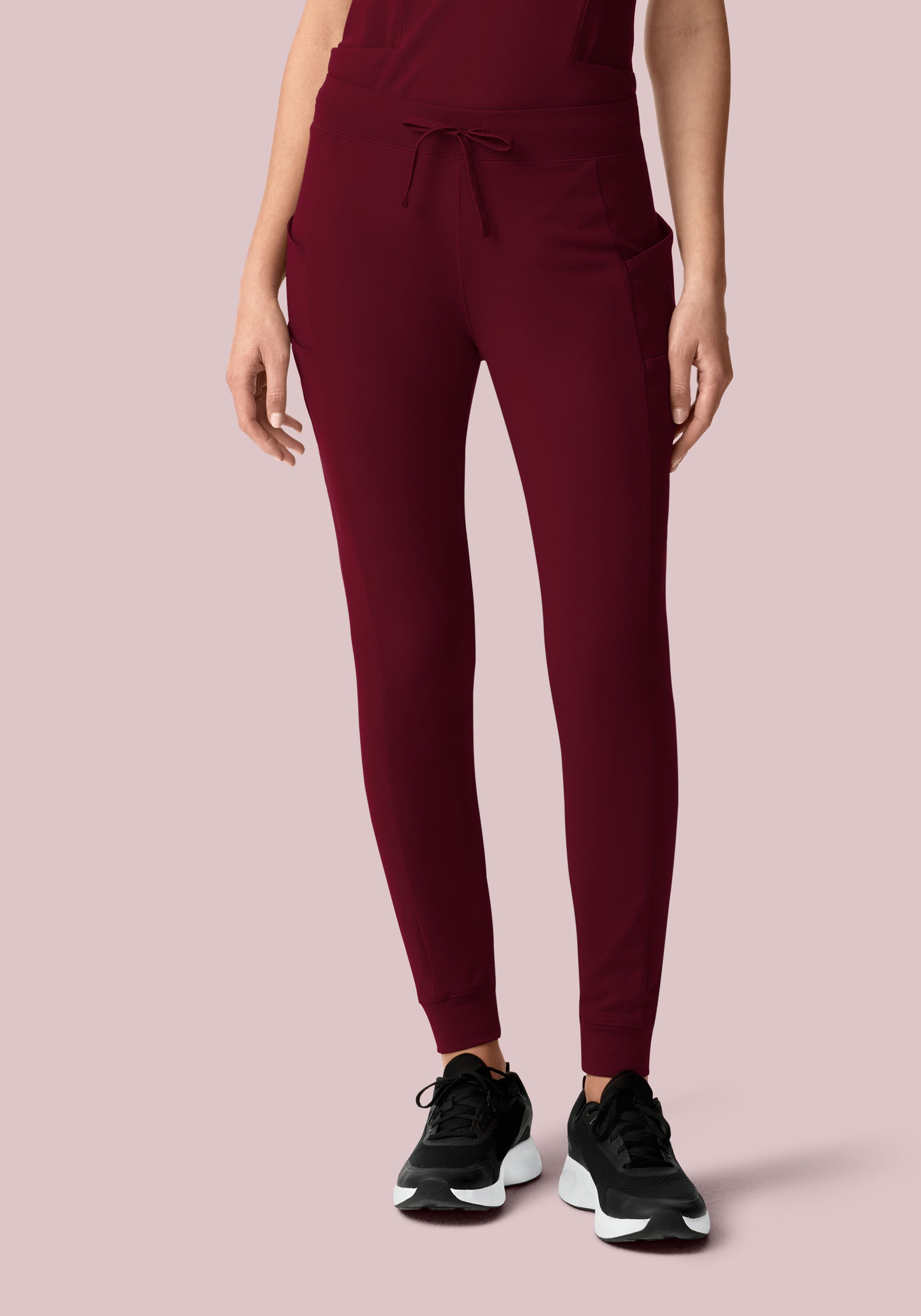 Soft Stretch Joggers Wine