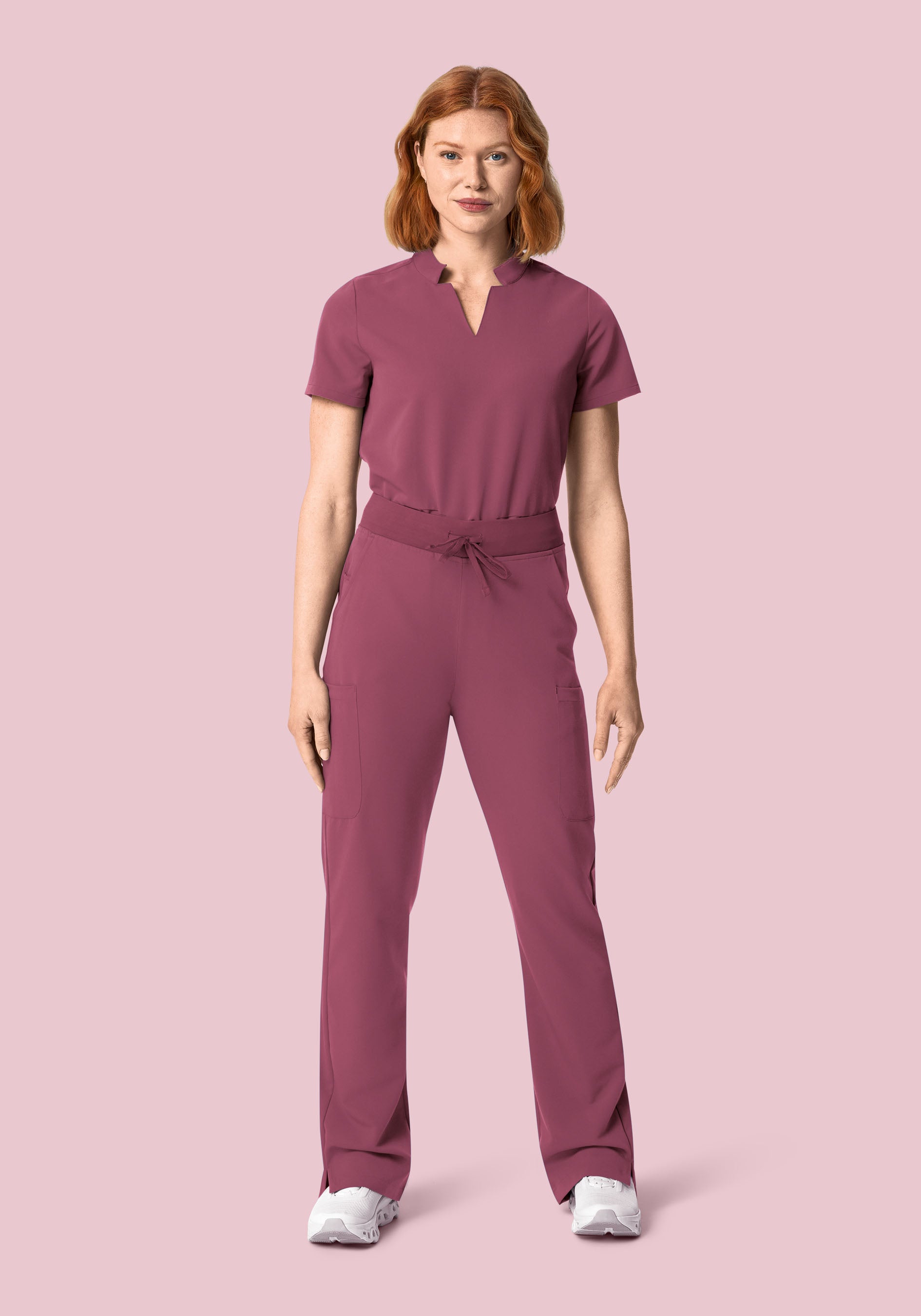 11 Pocket High Waisted Cargos Deep Mauve